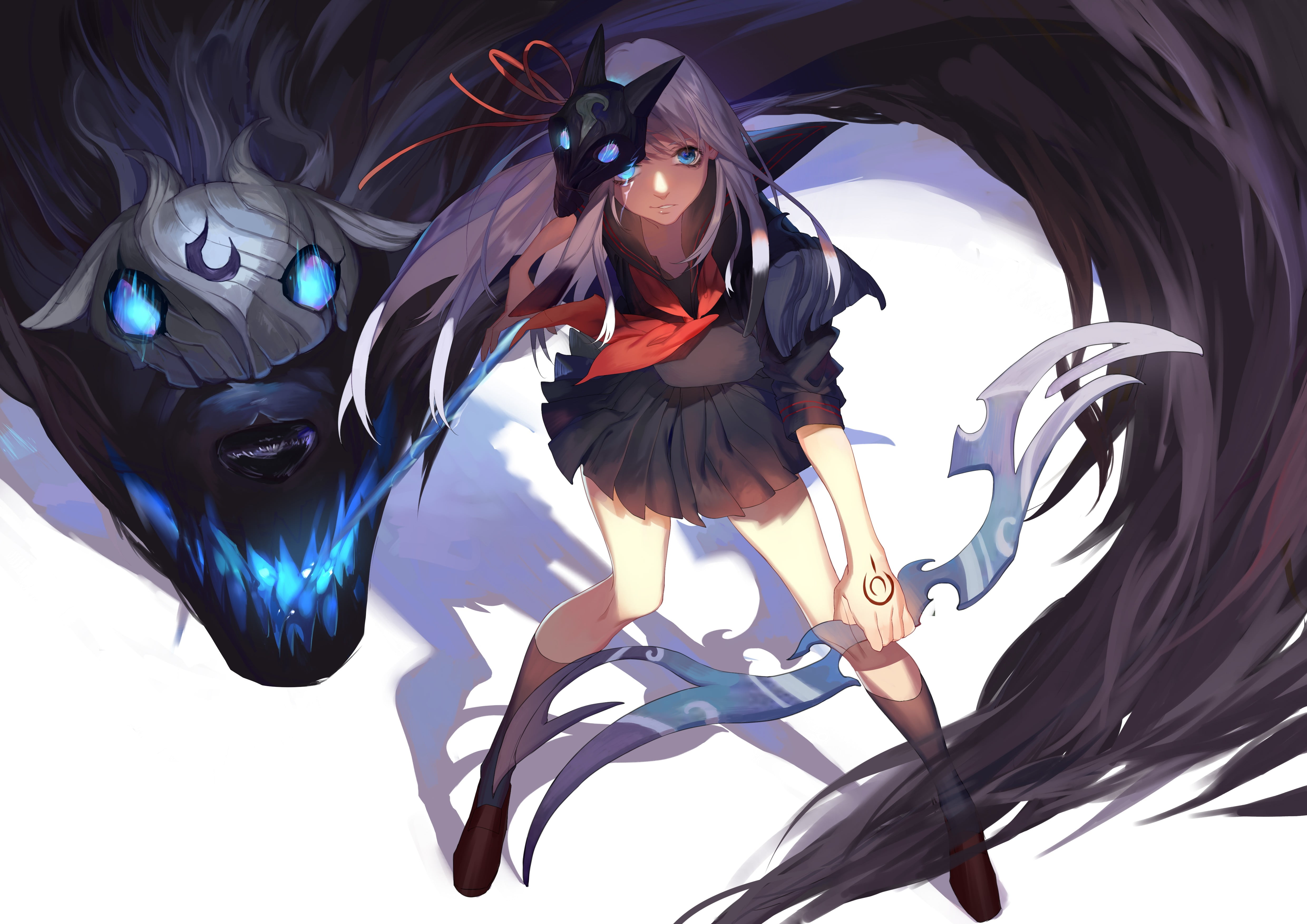 anime character female illustration, League of Legends, Kindred (League of Legends)
