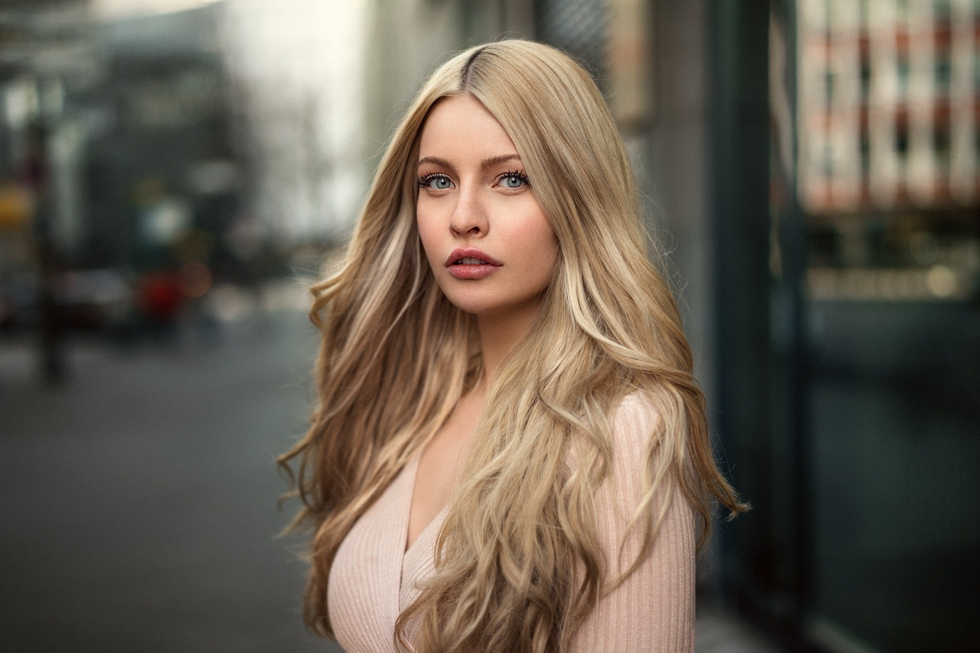 women, Martin Kühn, blonde, portrait, depth of field, 500px