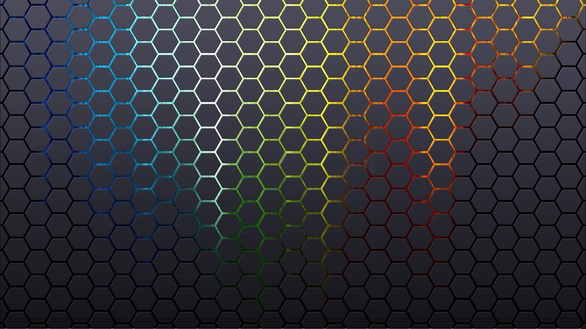 hexagon, colorful