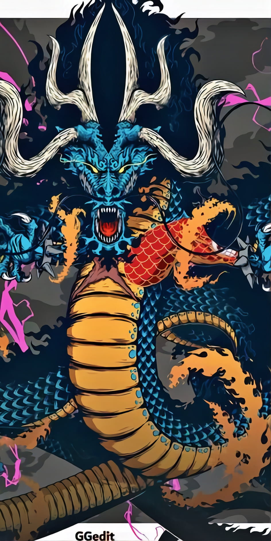 Free download | HD wallpaper: Kaido, One Piece, dragon, vertical ...