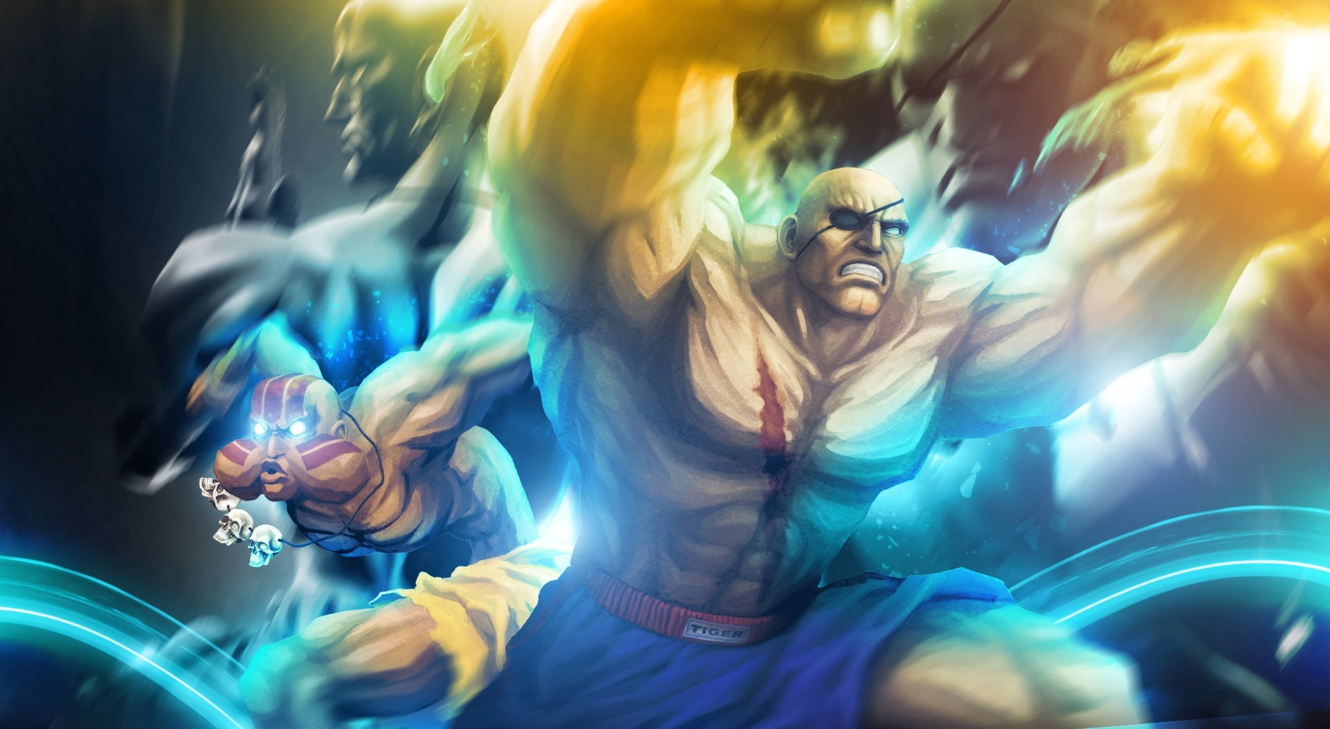 Street Fighter X Tekken - Sagat  Dhalsim, Street Fighters characters wallpaper