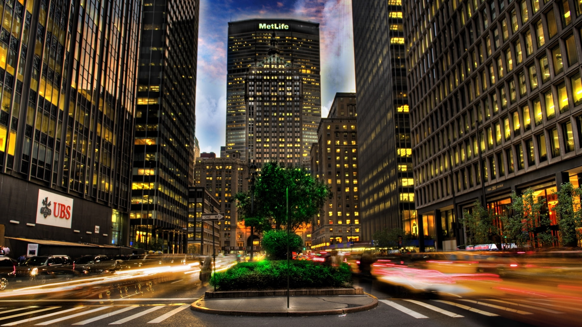 HDR Buildings Skyscrapers Street Timelapse HD, city scape in time lapse photography