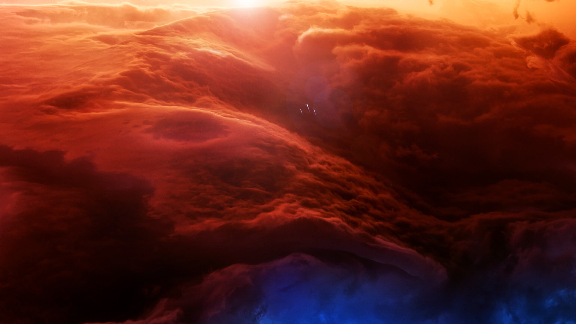 3d, clouds, render