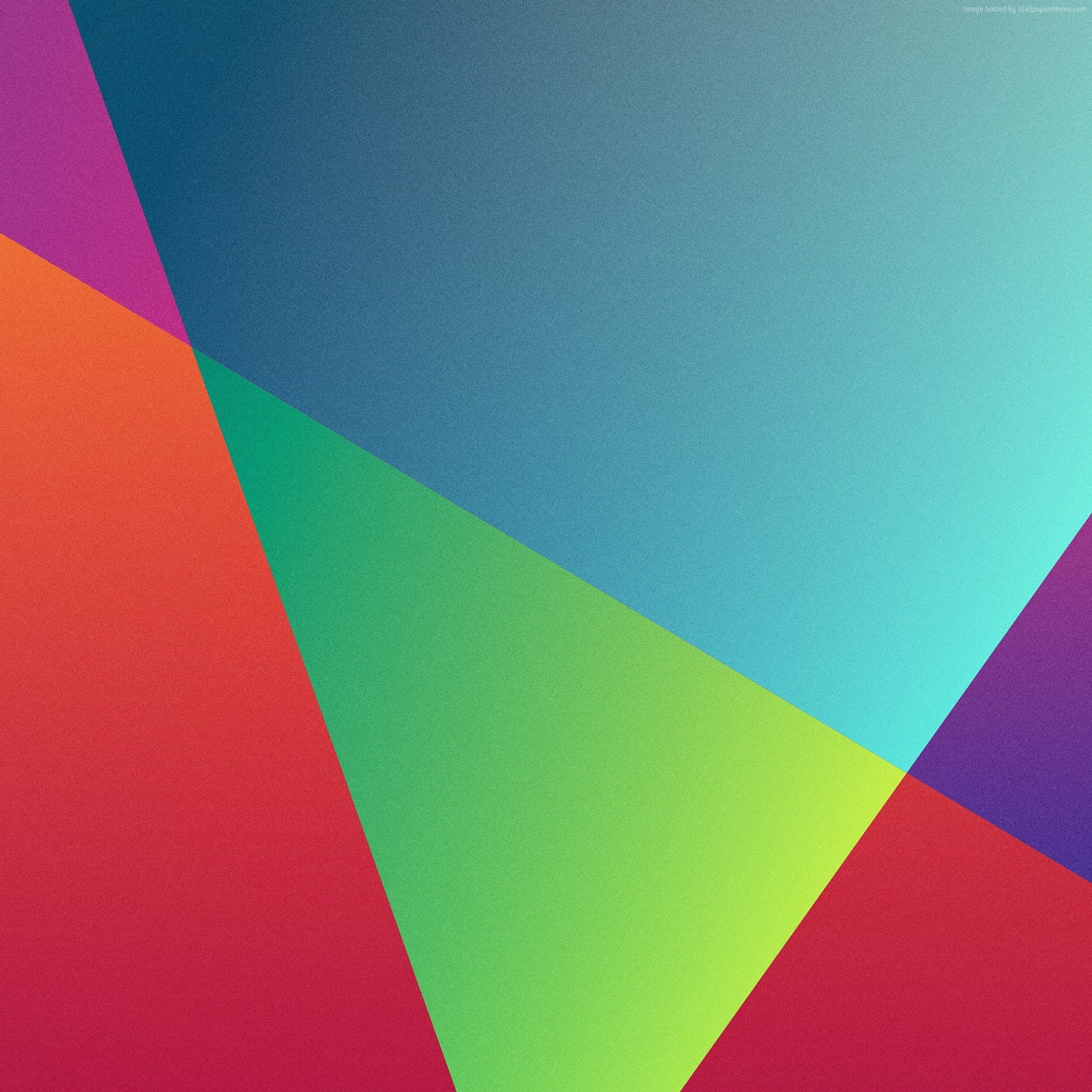 blue, orange, 4k, background, android, triangle, red, pattern