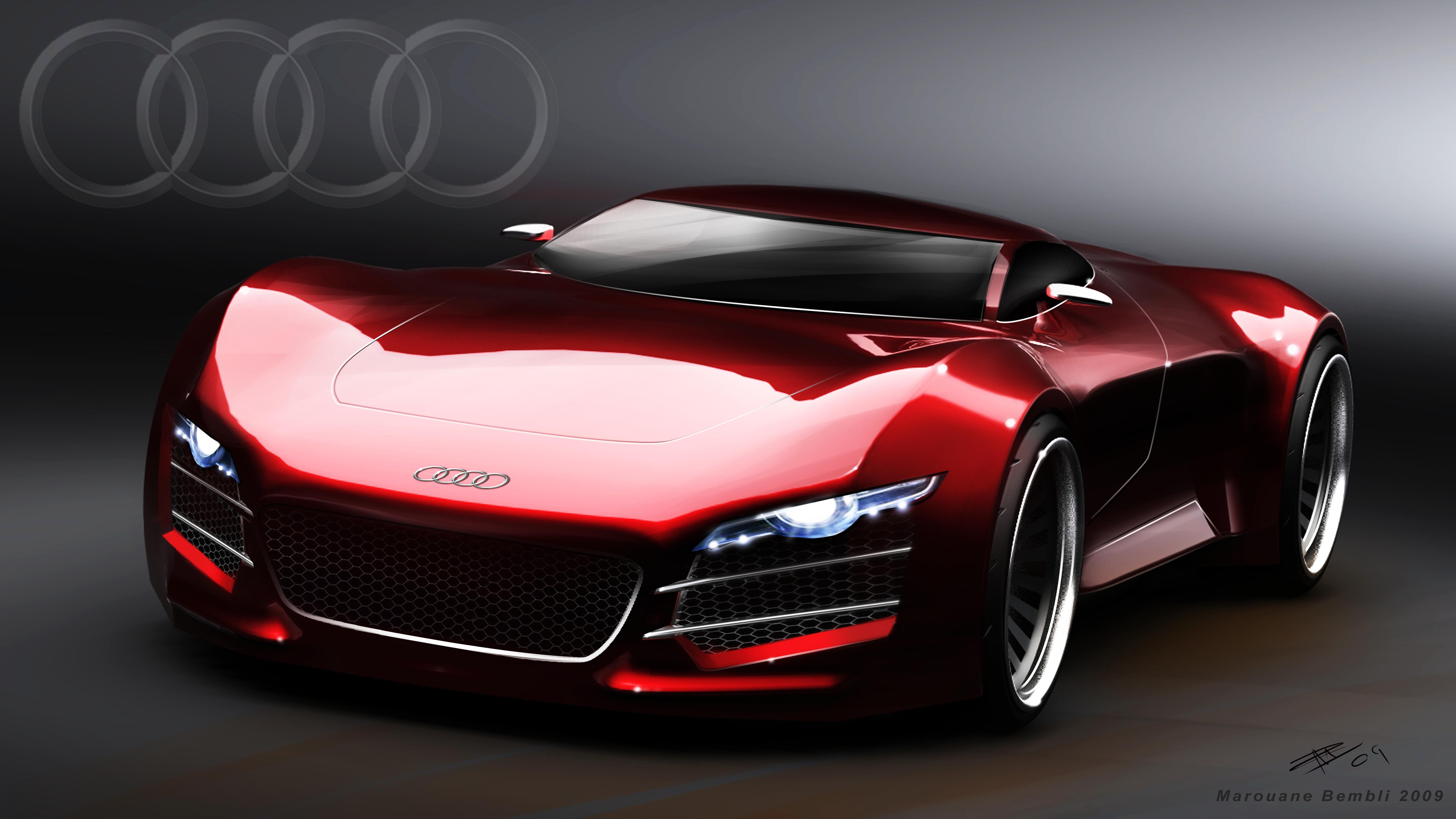 red Audi supercar, Audi s8, motor vehicle, transportation, mode of transportation