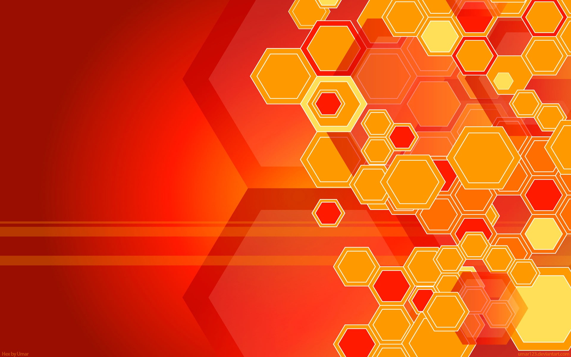 Pattern line layer, volume, hexagon