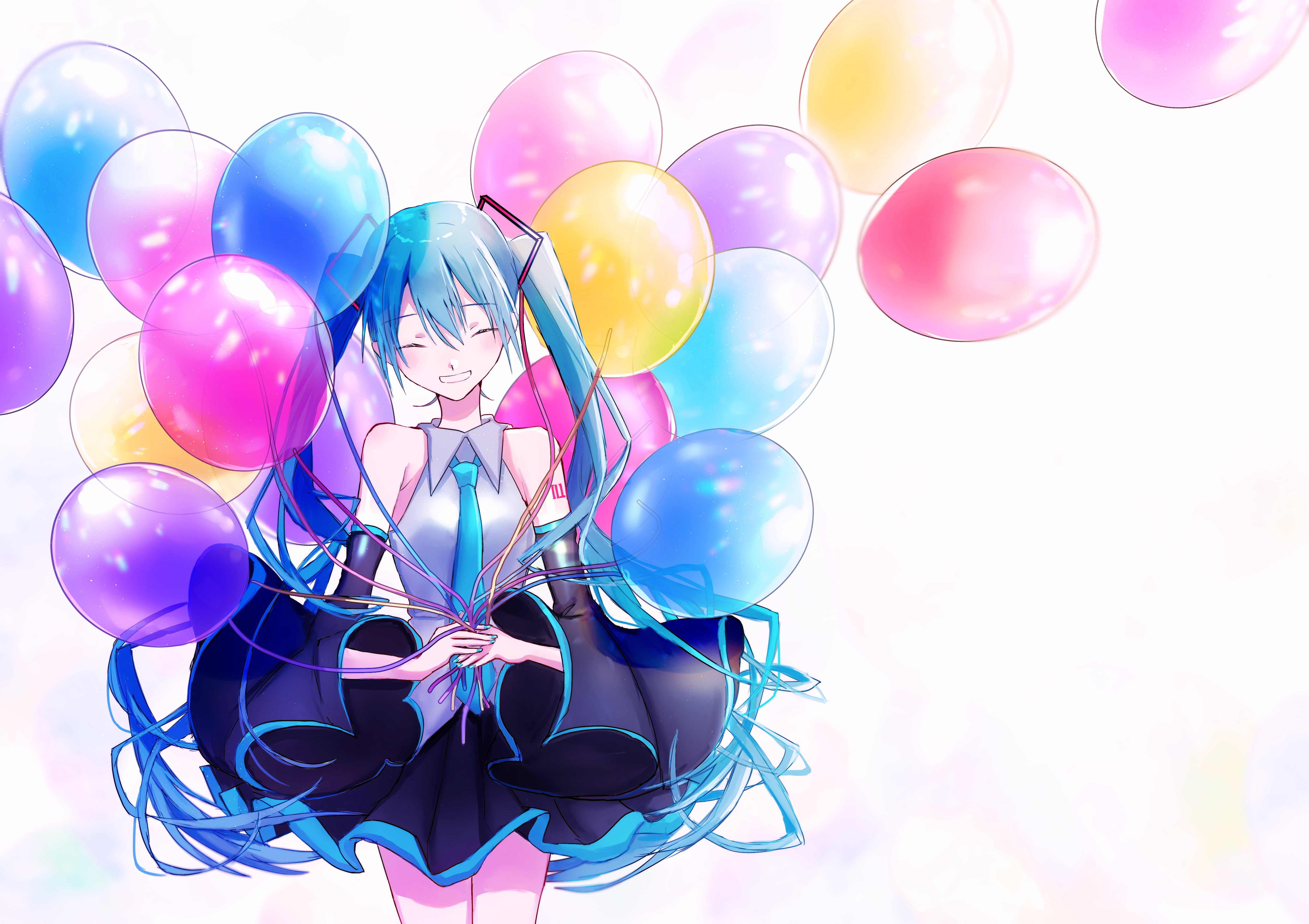 Anime, Vocaloid, Balloon, Hatsune Miku