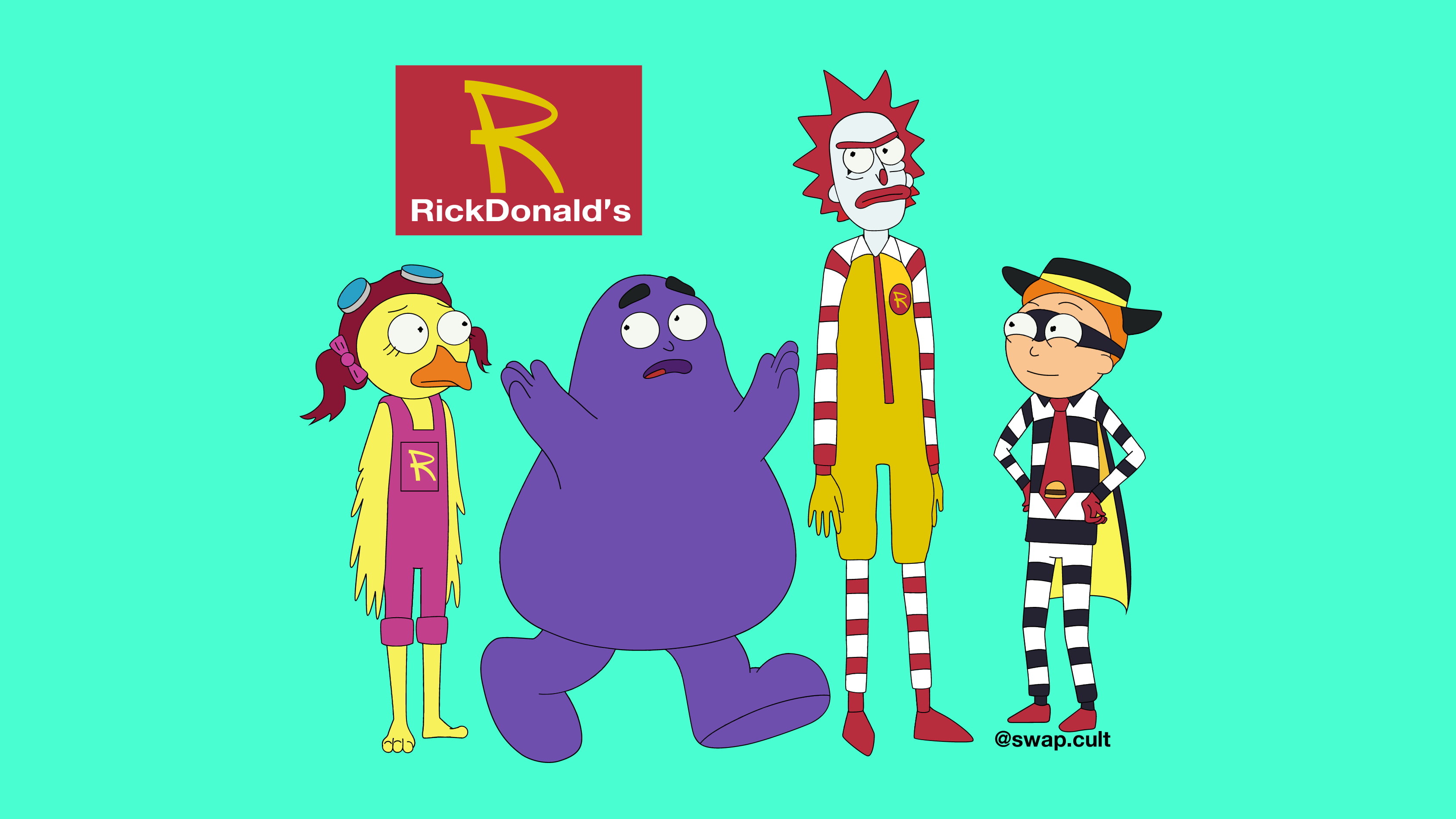 Rick and Morty, McDonald's, Rick Sanchez, Morty Smith, Adult Swim
