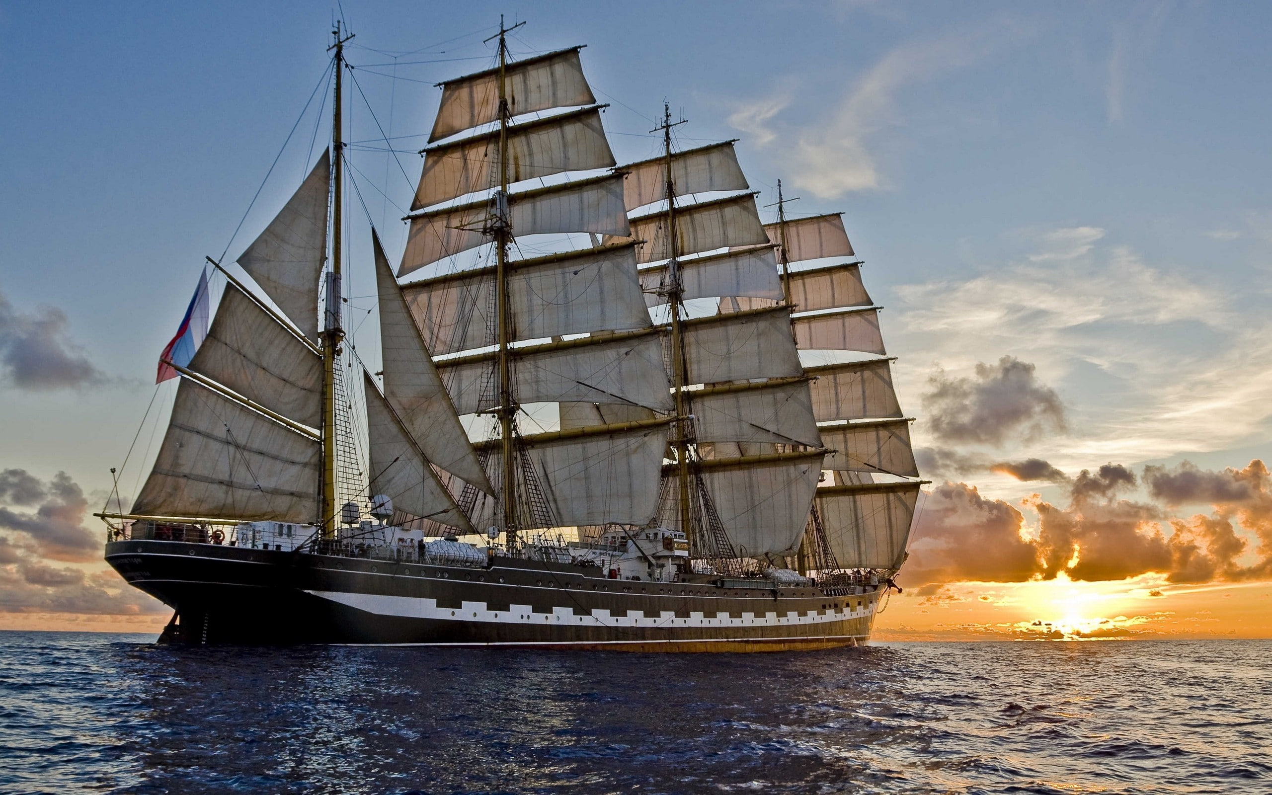 sailing ship, sea, vehicle, nautical vessel, water, transportation