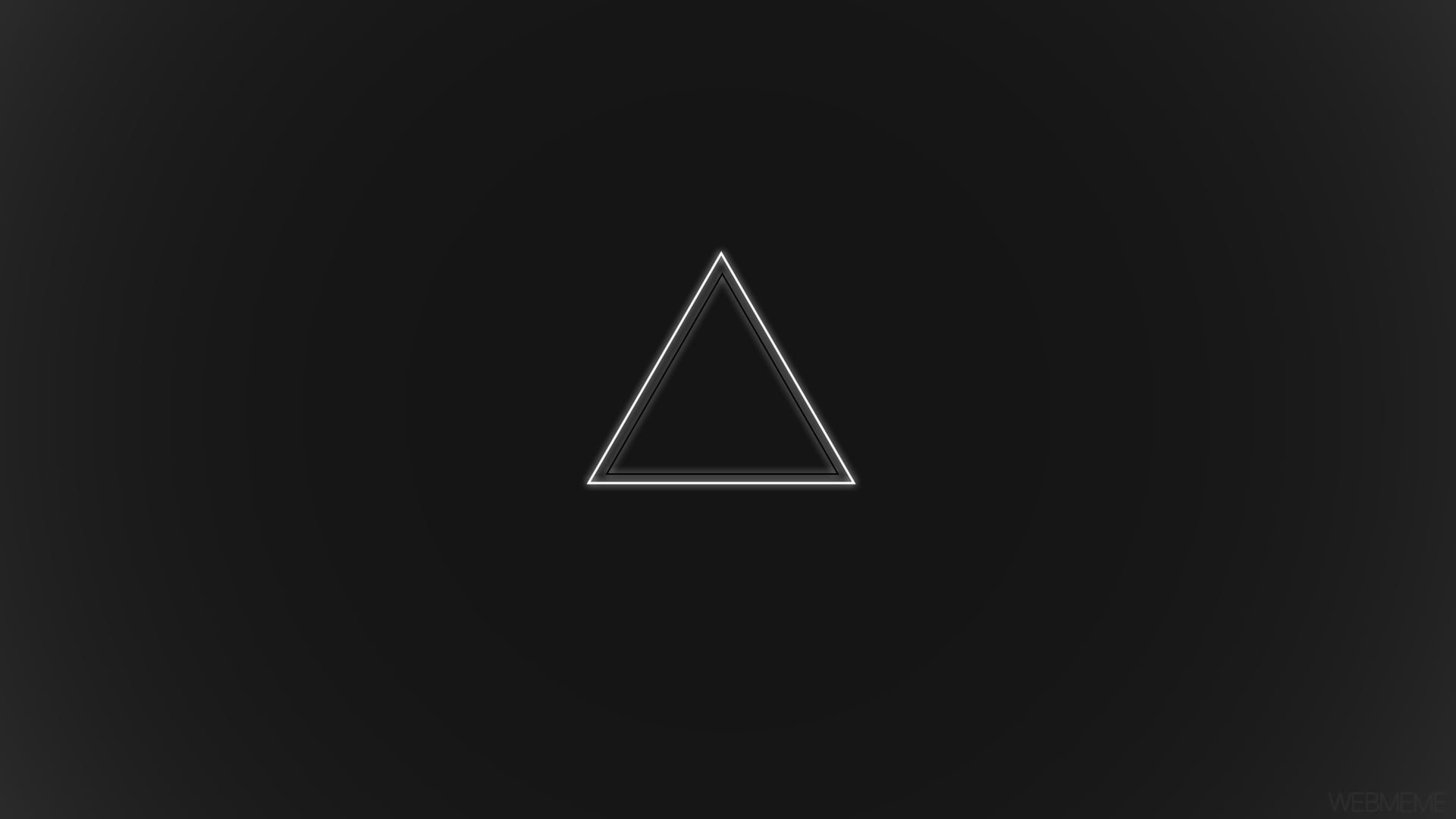 triangle shape illustration, minimalism, gray, geometry, black