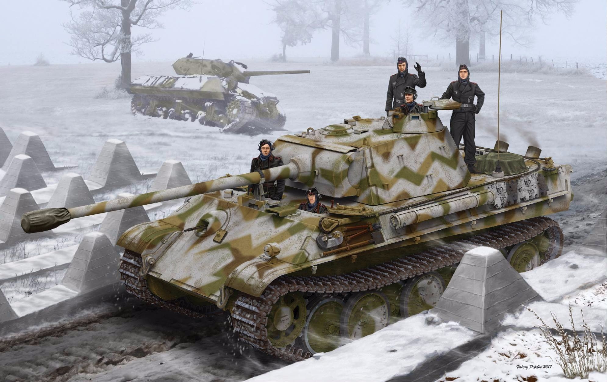 figure, Germany, SAU, Panzerkampfwagen V Panther, The second World war