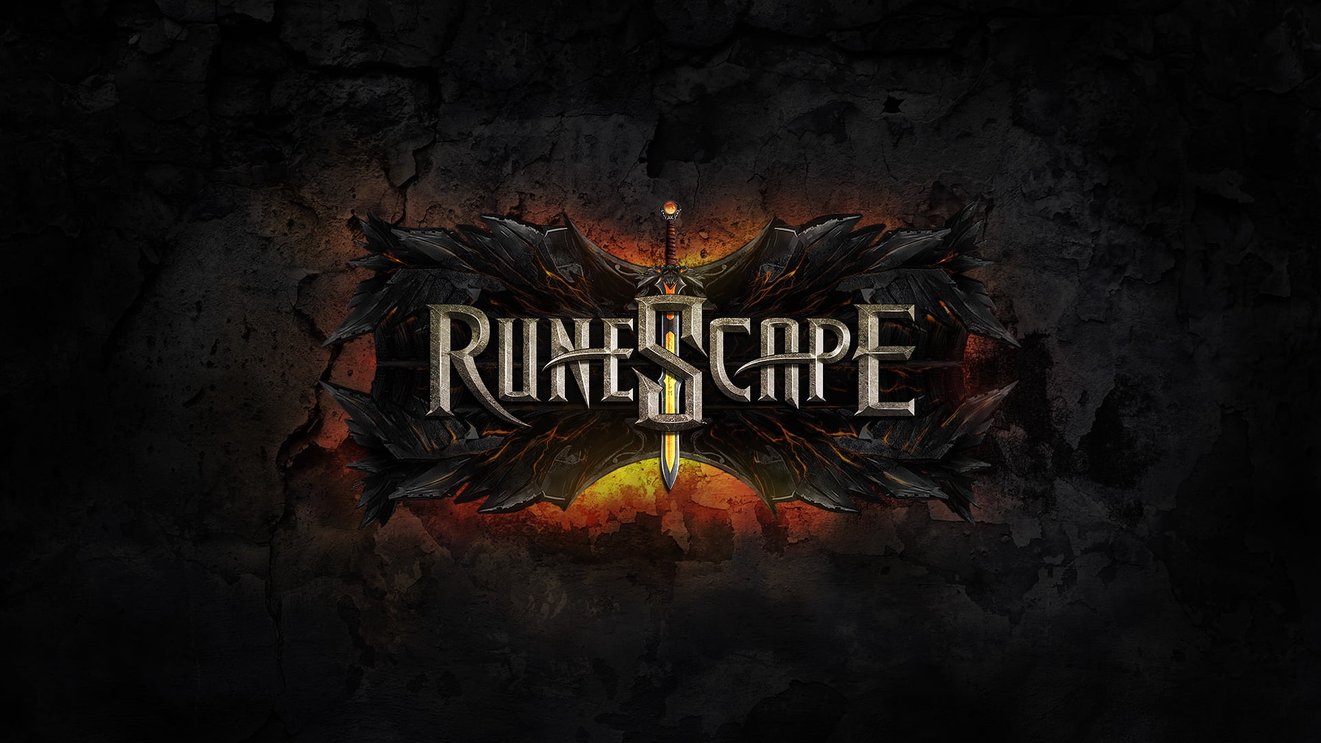 Rune Scape logo, runescape, sword, game, backgrounds, halloween