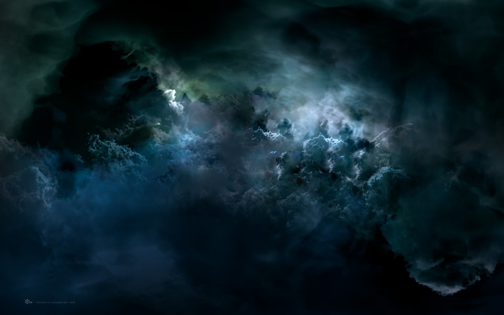 clouds digital wallpaper, sky, night, digital art, smoke - physical structure