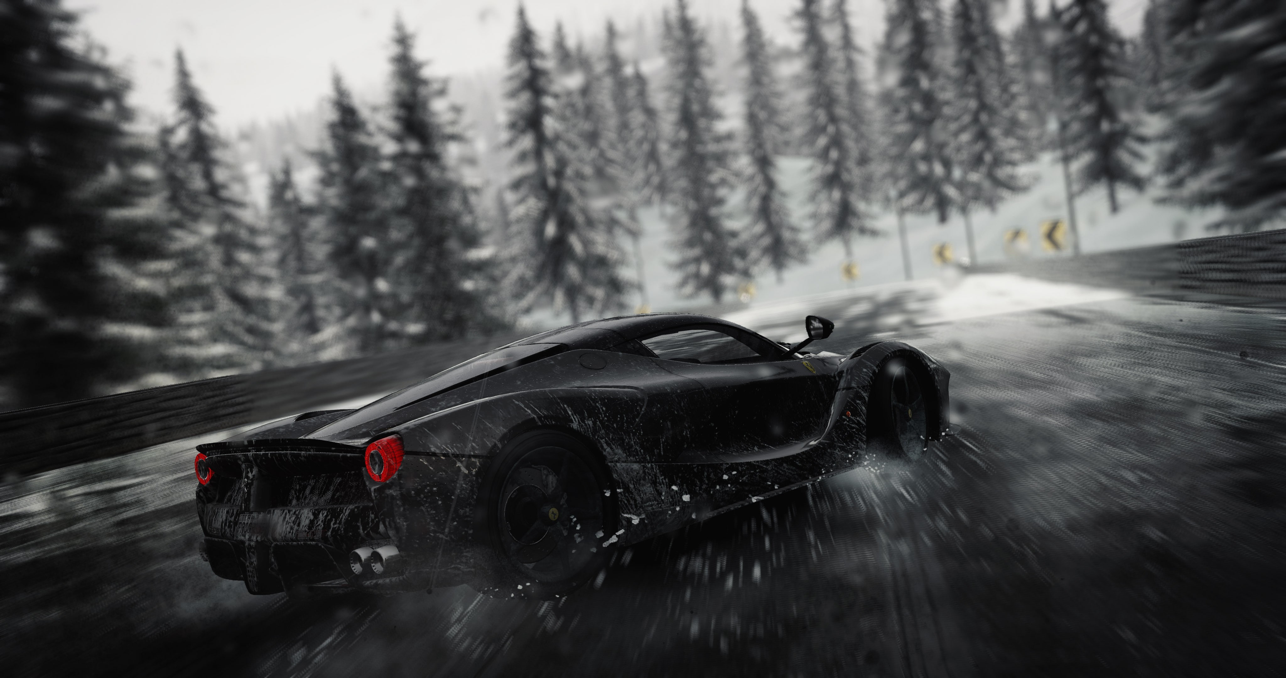car, Ferrari, logo, drift, game, supercar, blizzard, snow, race