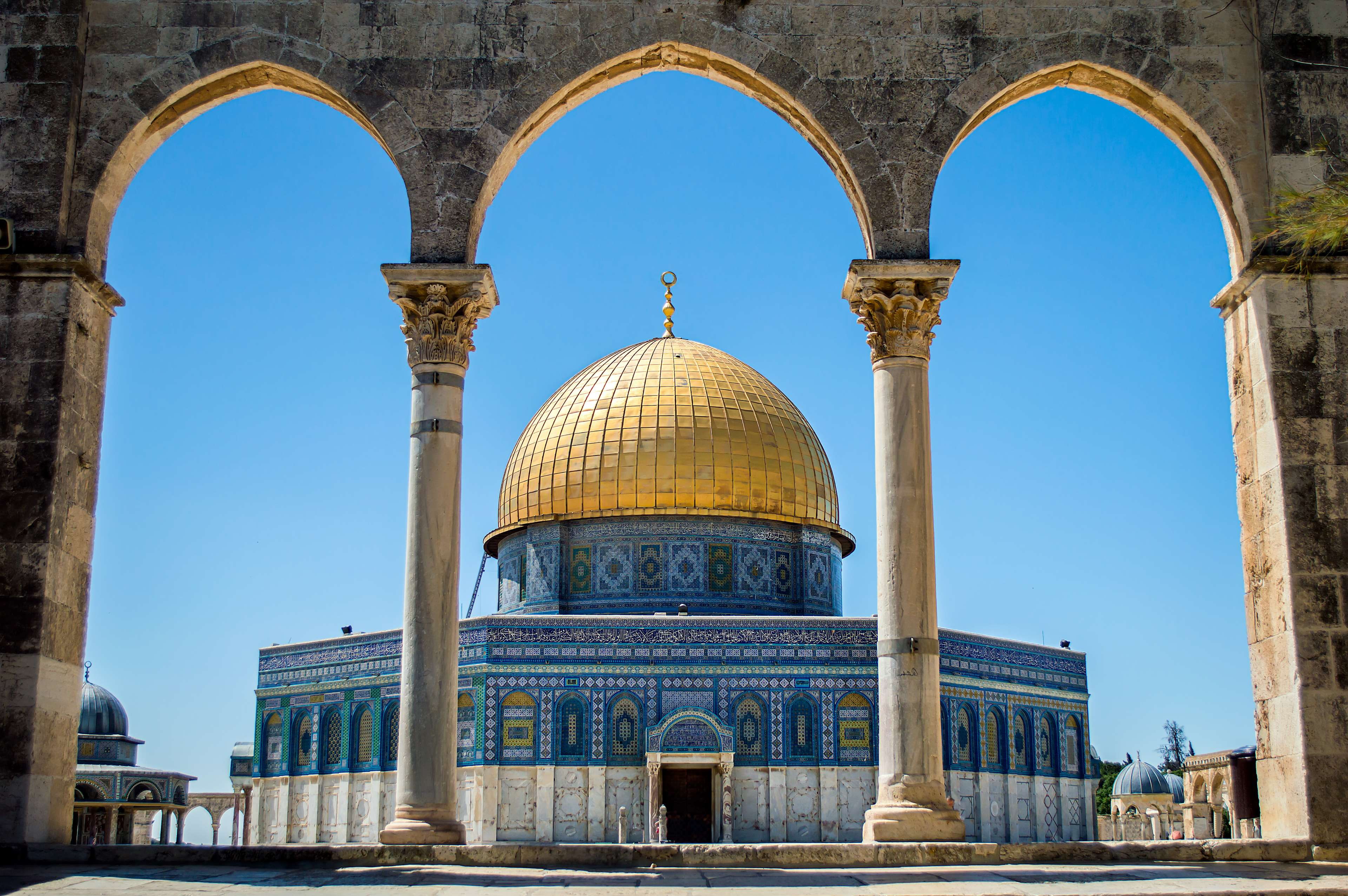 aqsa, dome of the rock on the temple, jerusalem, architecture
