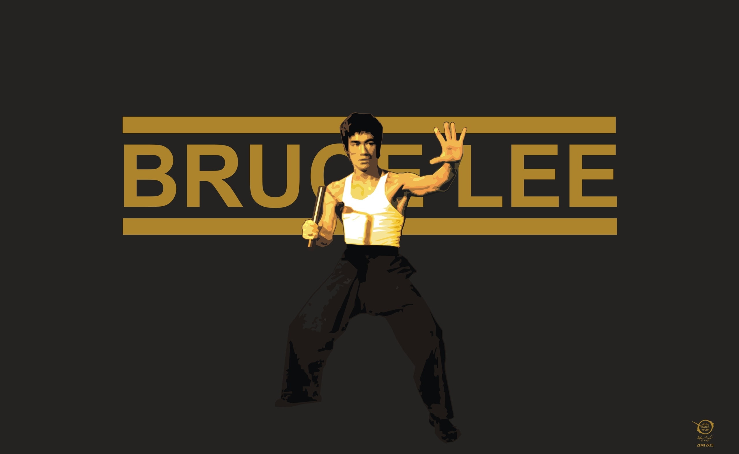 Bruce Lee, Artistic, Typography, zelko, radic, bfvrp, digital