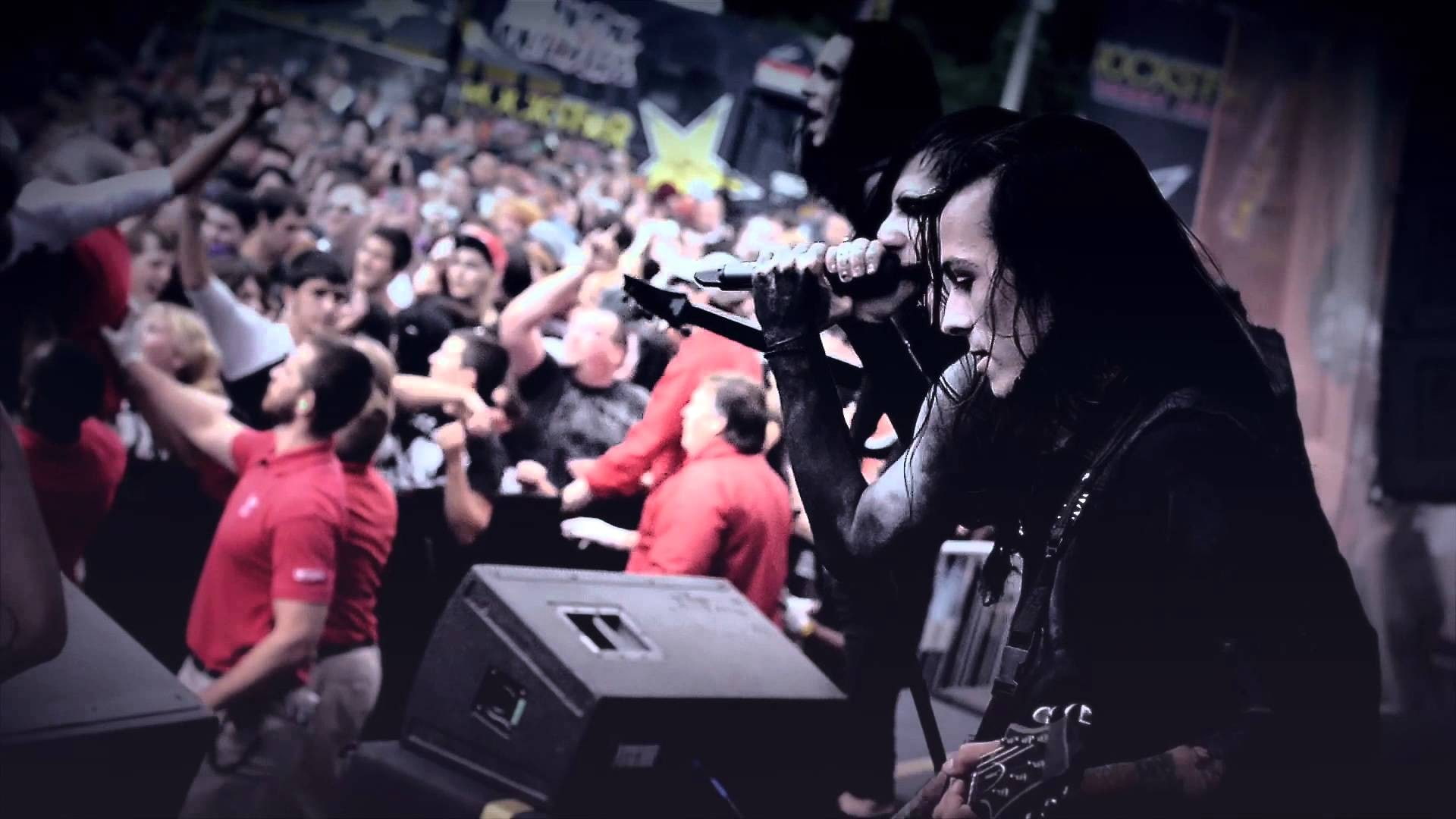 Motionless In White, Metalcore, group of people, adult, crowd