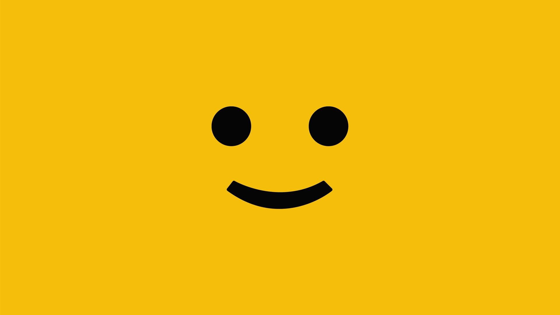 Smiley Happy, yellow emoji, 3d and abstract
