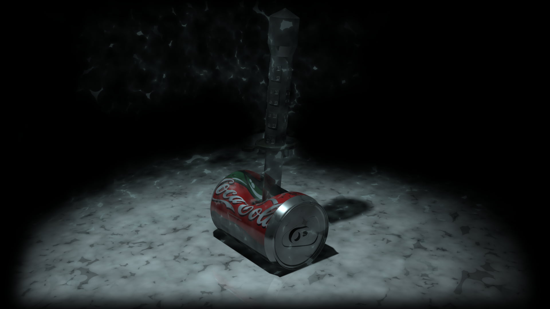 Coca-Cola can, smoke, 3D, communication, no people, indoors, text