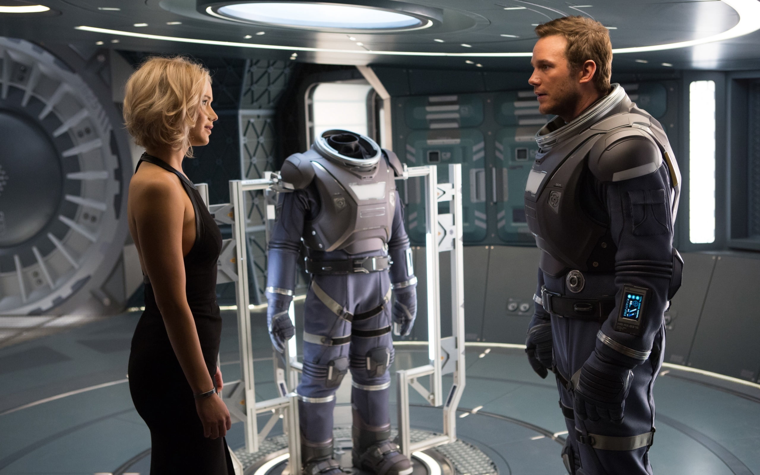 Jennifer Lawrence And Chris Pratt In, Passengers movie still screenshot