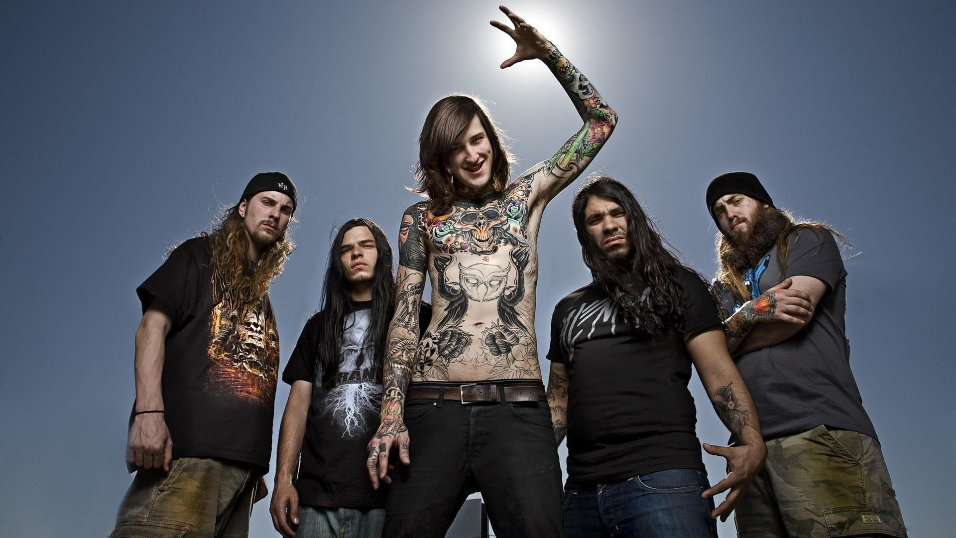 suicide silence mitch lucker, group of people, young adult