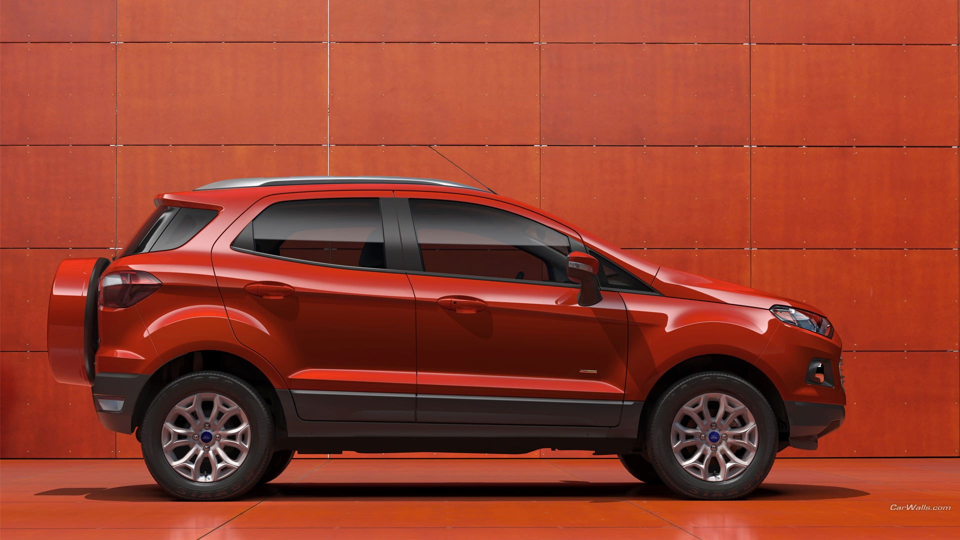 Ford EcoSport, red cars, vehicle, motor vehicle, mode of transportation