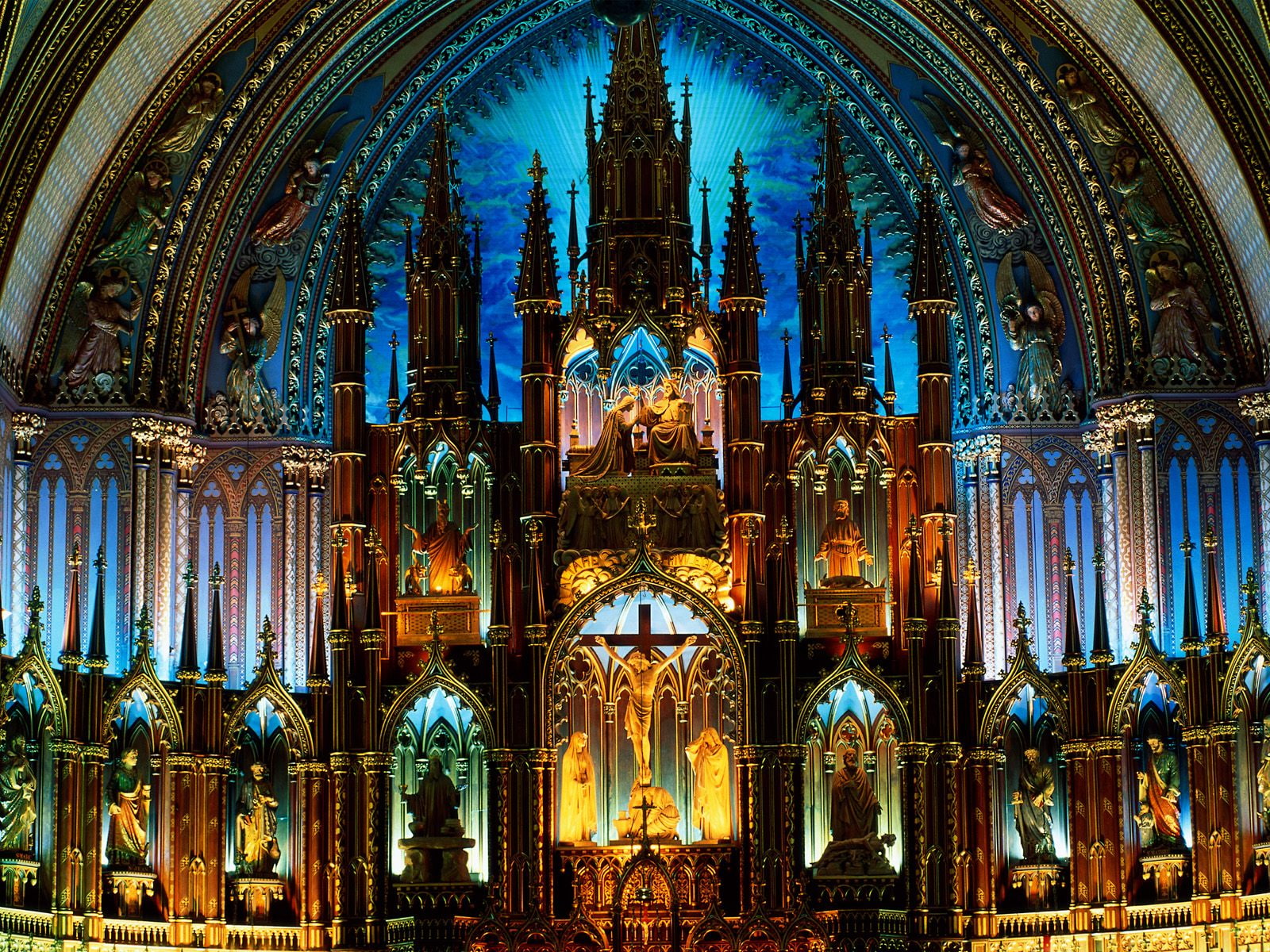 Notre Dame Basilica Canada HD, world, travel, travel and world