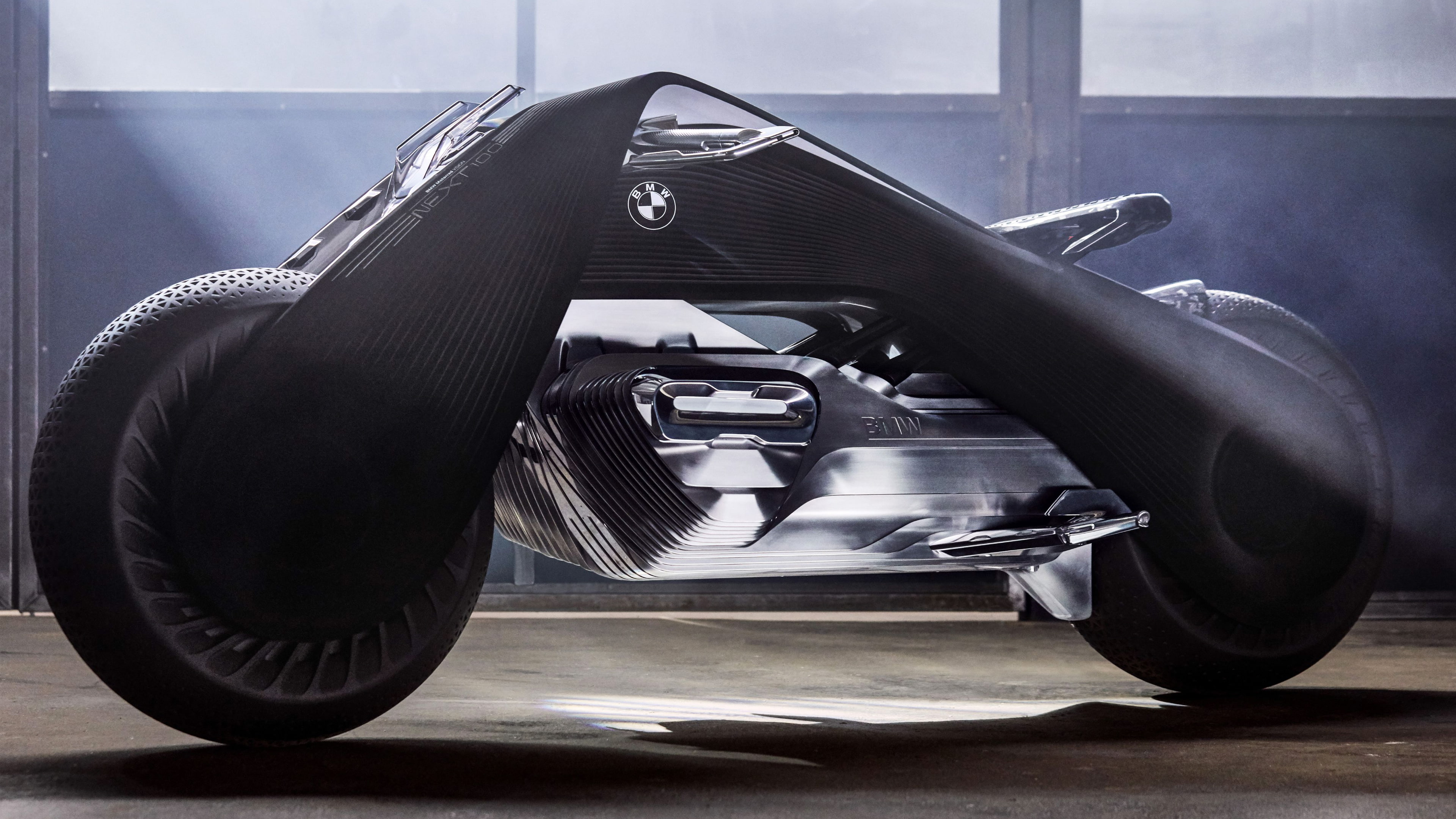 photo of black BMW motorcycle, Vision Next 100, BMW Motorrad