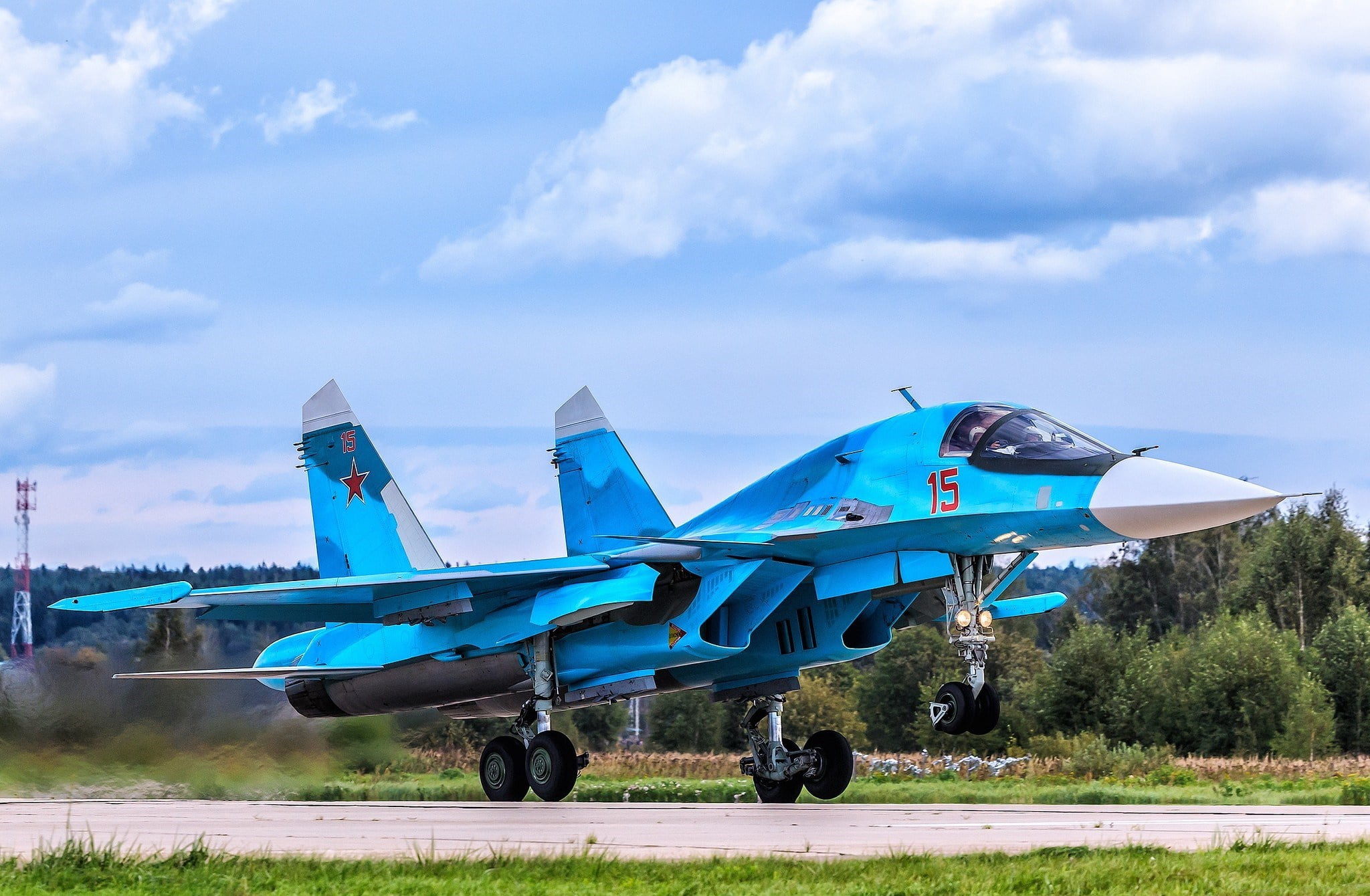 the rise, fighter-bomber, SU-34, supersonic, multifunction