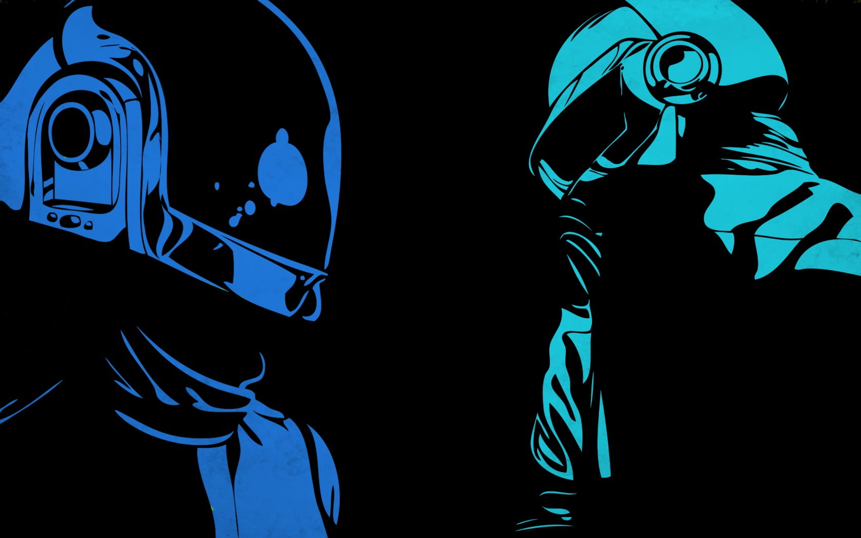 two soldiers illustration, Daft Punk, artwork, music, men, indoors