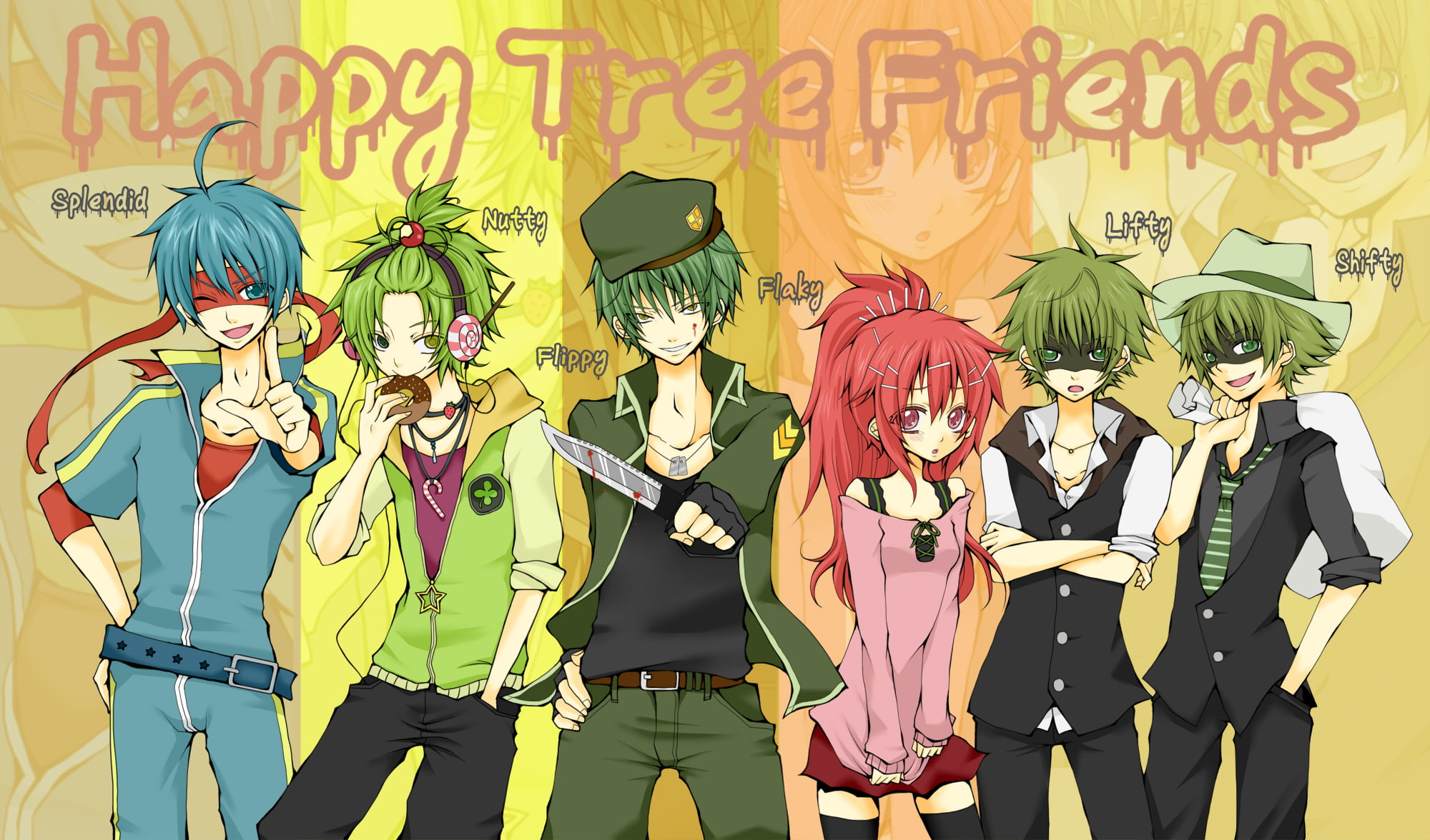 happy tree friends , anime, art and craft, representation, creativity
