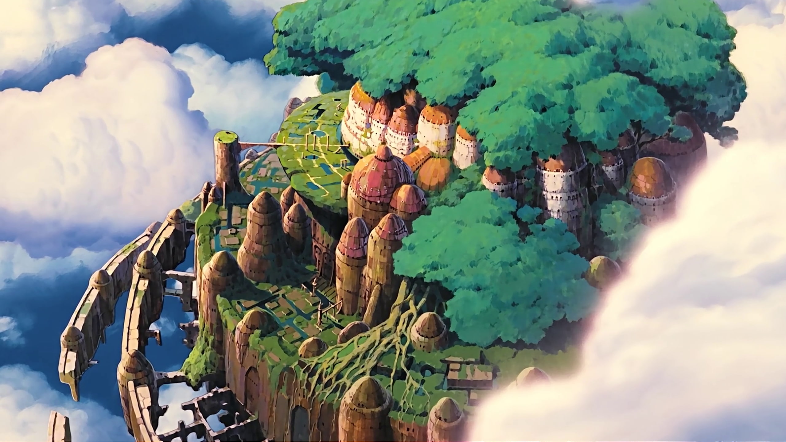 Studio Ghibli, anime, Laputa: Castle in the Sky, cloud - sky