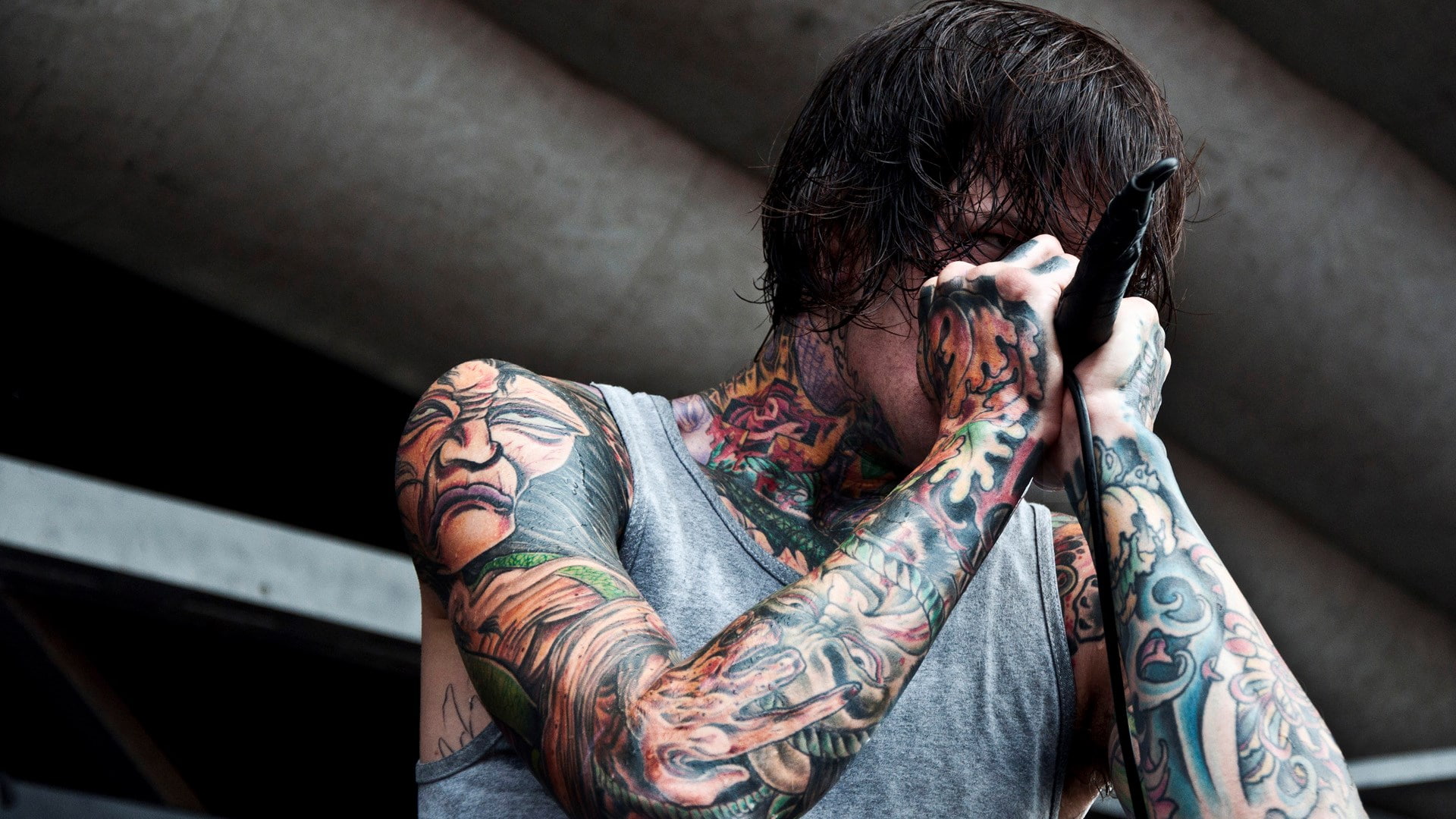 suicide silence, tattoo, one person, fashion, adult, creativity