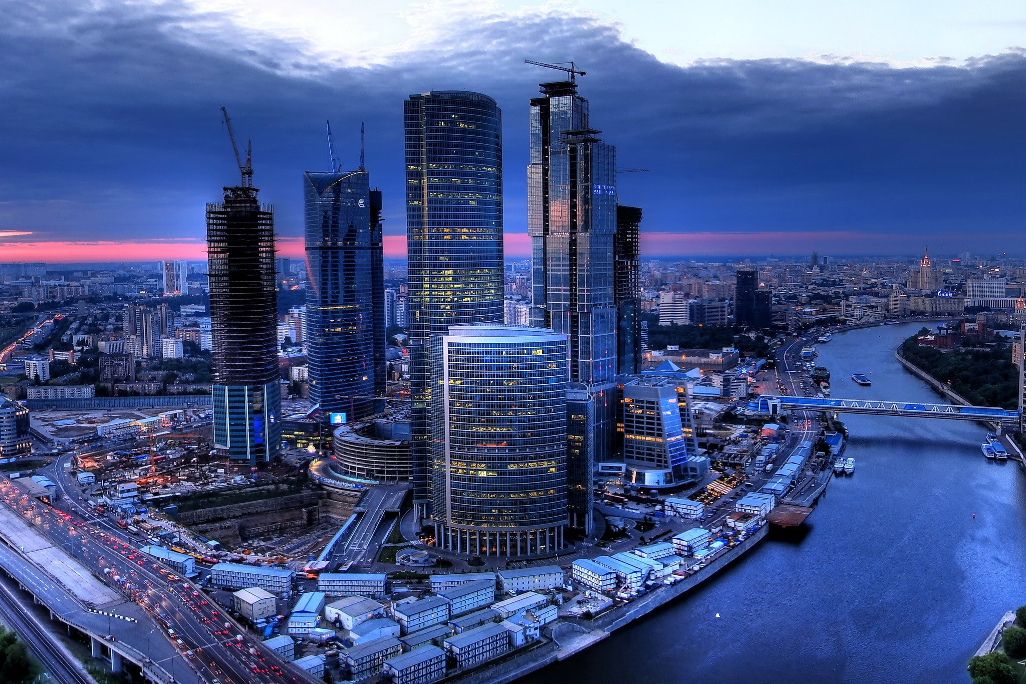 architecture, building, skyscraper, cityscape, Moscow, Russia