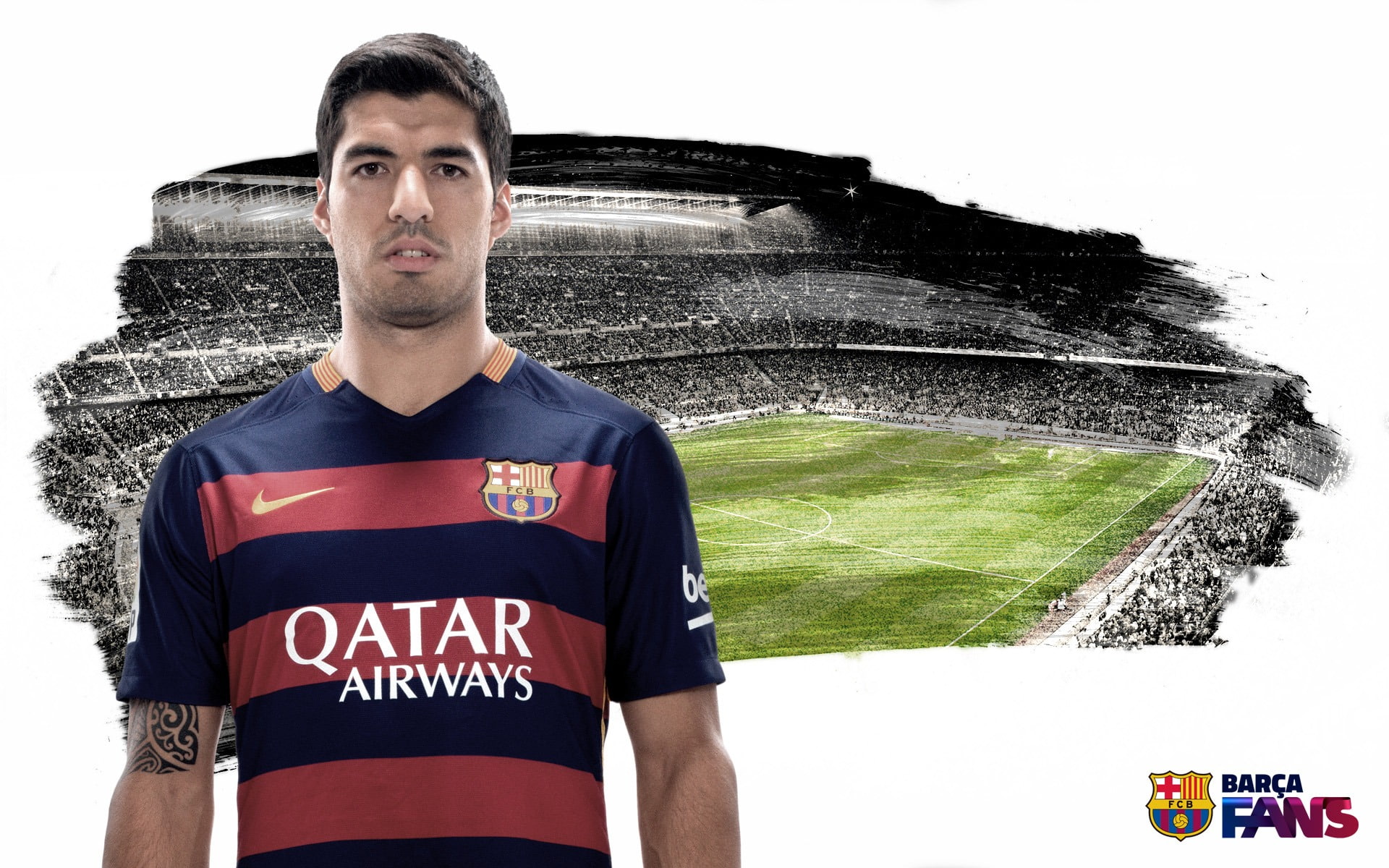 Luis Suarez-2015-2016 FC Barcelona HD Wallpaper, one person, young adult