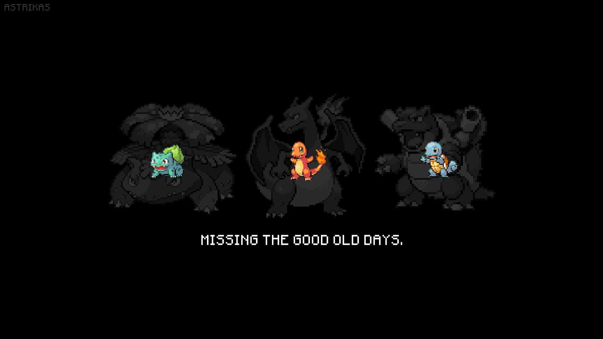 three Pokemon characters, Pokémon, Charmander, Charizard, Blastoise