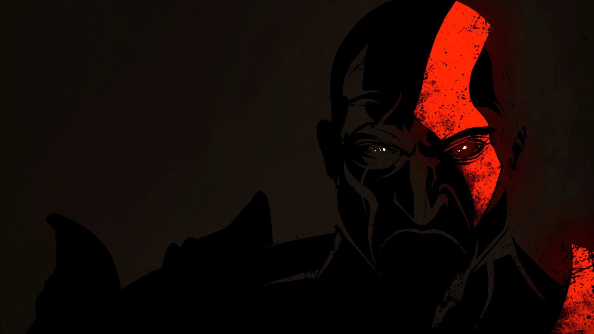 Kratos from God of War illustration, video games, God of War III
