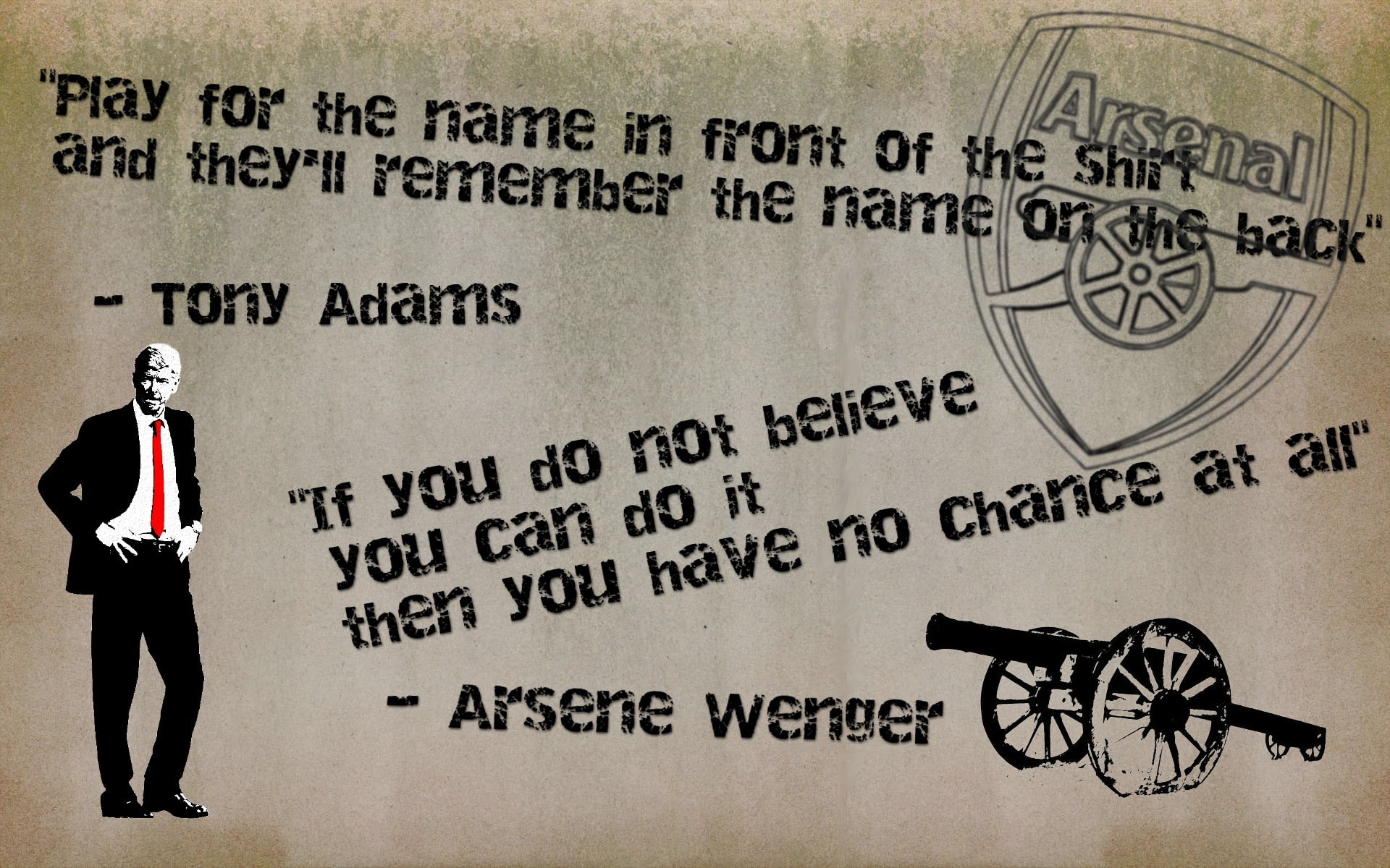 arsenal arsene wenger quote tony adams soccer london sports arsenal fc