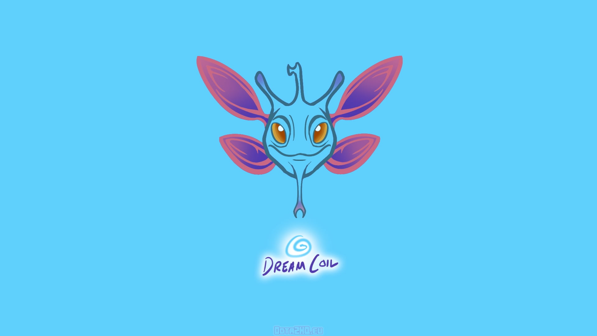 DOTA 2 Puck dream coil illustration, faerie dragon, animal, nature