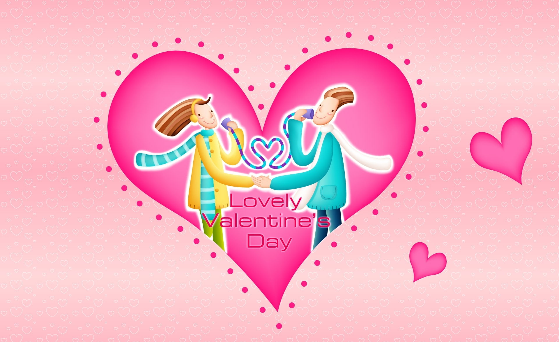 Lovely Valentine's Day, lovely valentine day illustration, Holidays