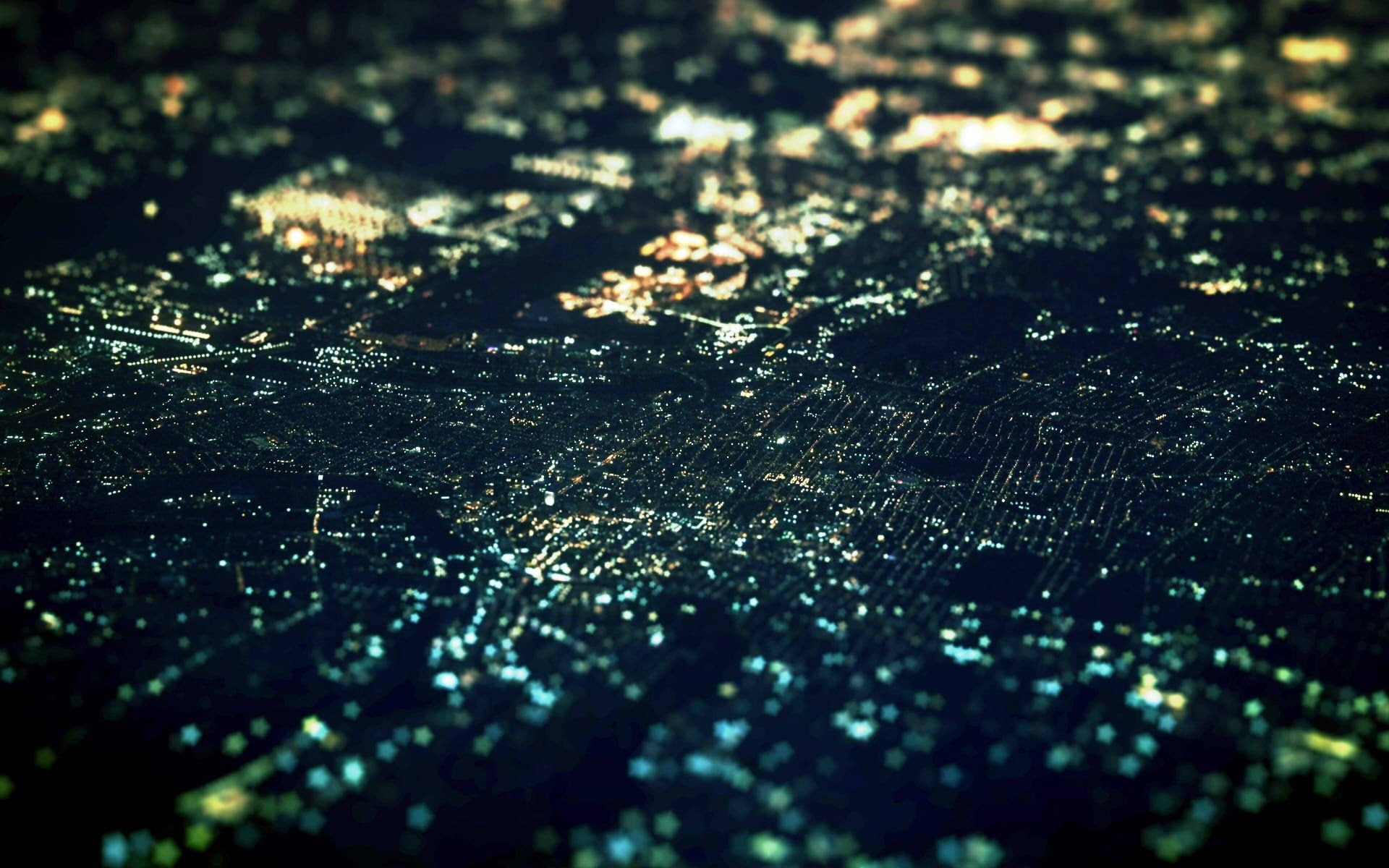 1920x1200 px Aerial View city Cityscape night photography Tilt Shift Urban Abstract 3D and CG HD Art