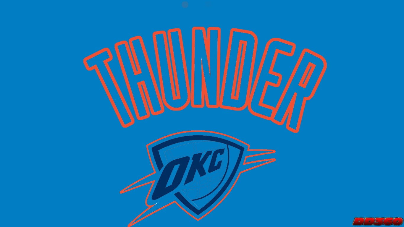oklahoma city thunder, blue, colored background, no people