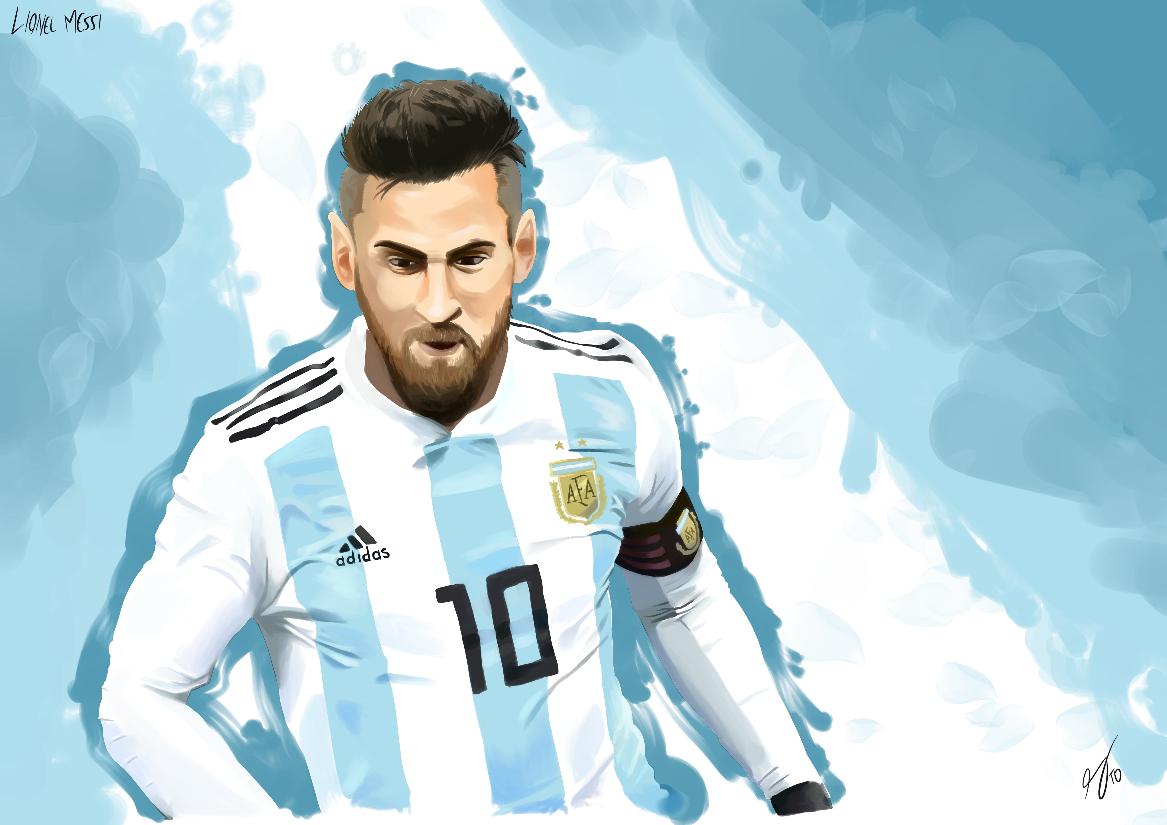Soccer, Lionel Messi, Argentinian, Drawing
