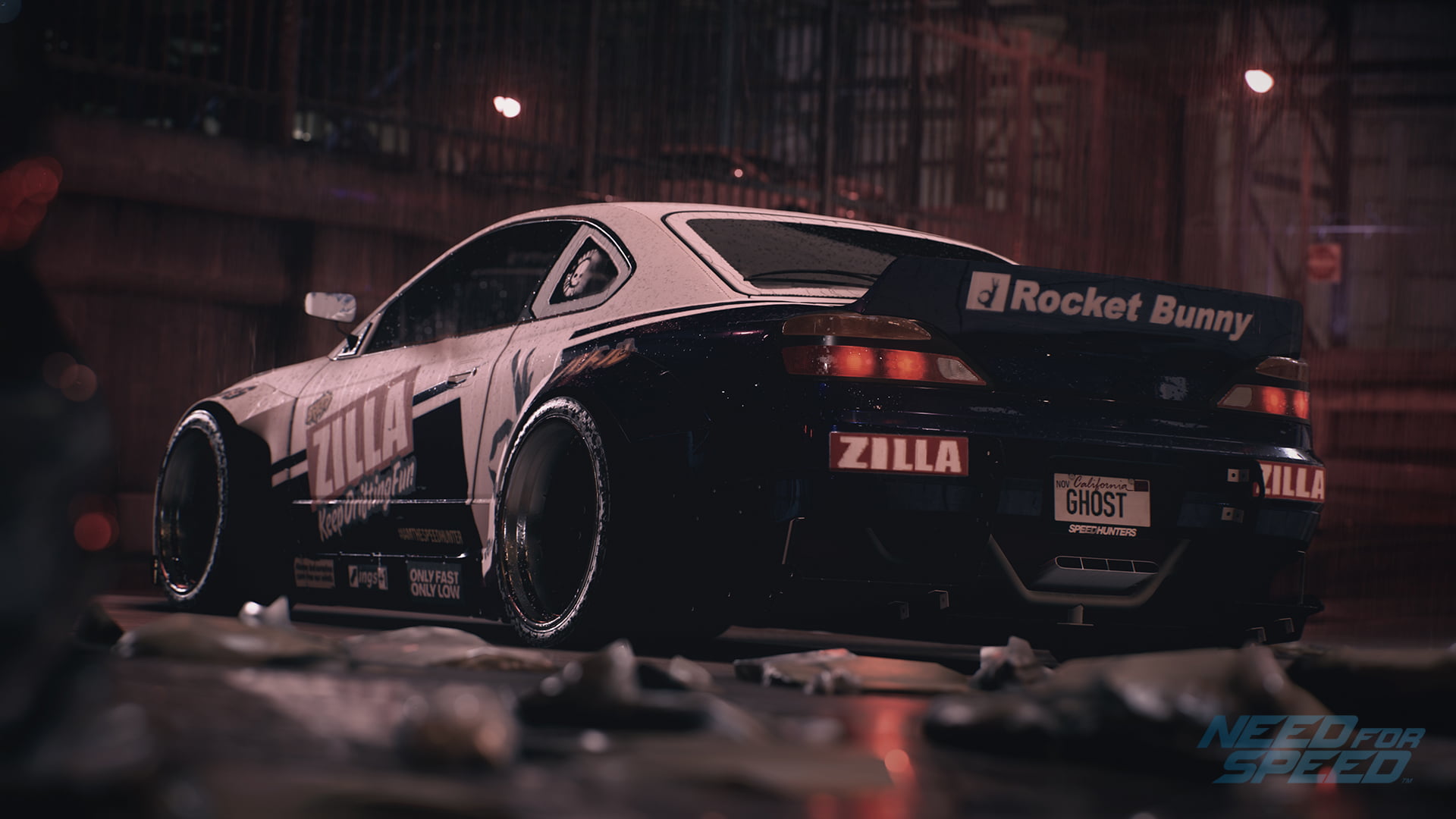 black and white Rocket Bunny Nissan Silvia S15 coupe, tuning