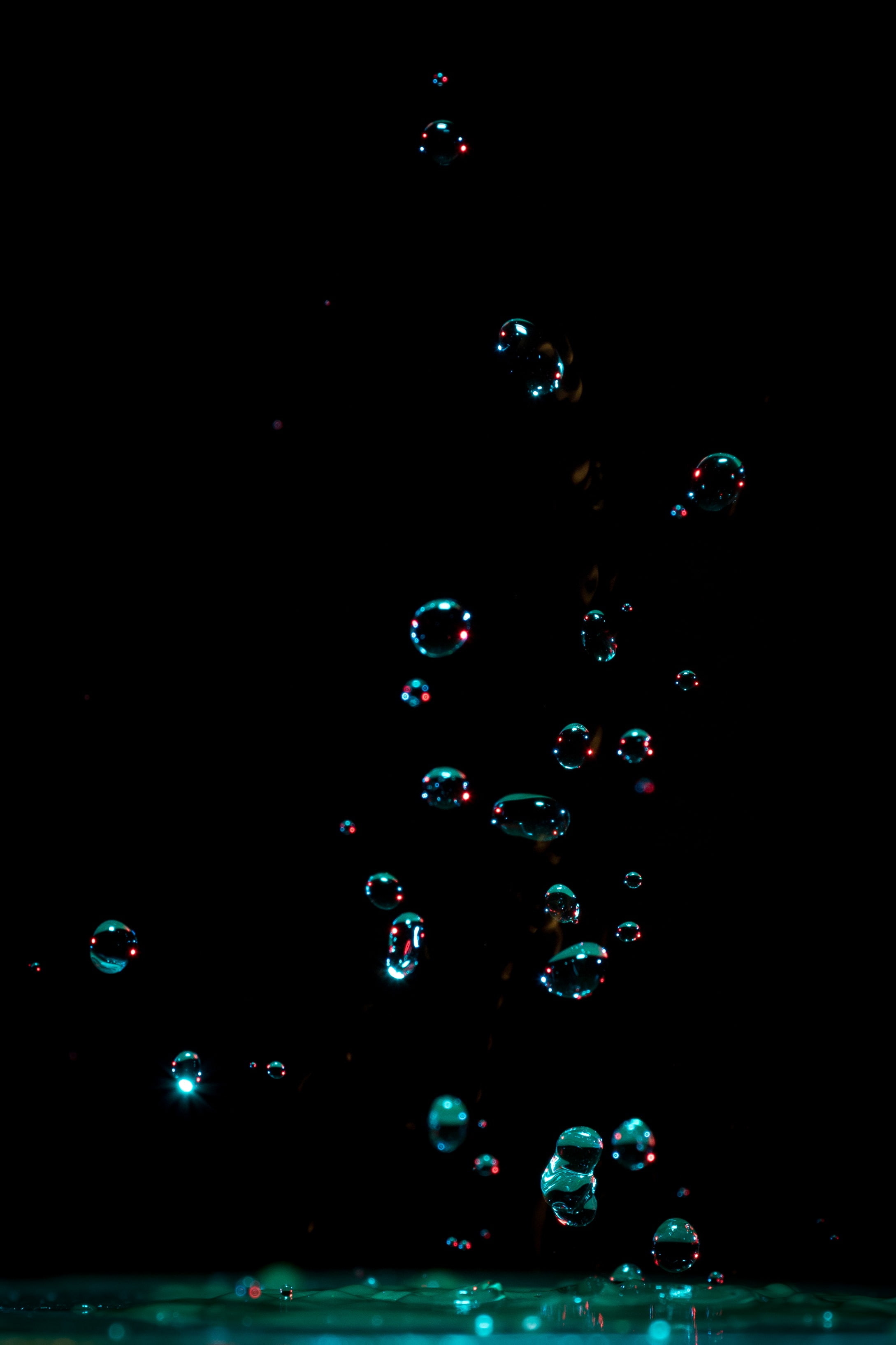 drops, splashes, glitter, glow