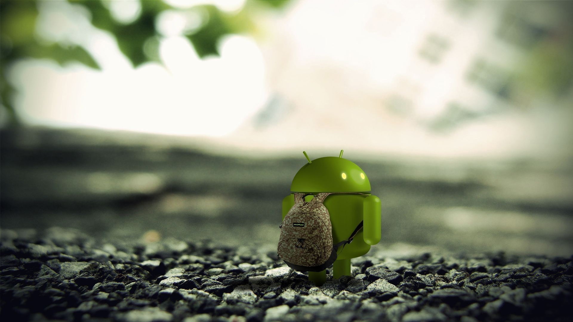 forest, Android, backpack