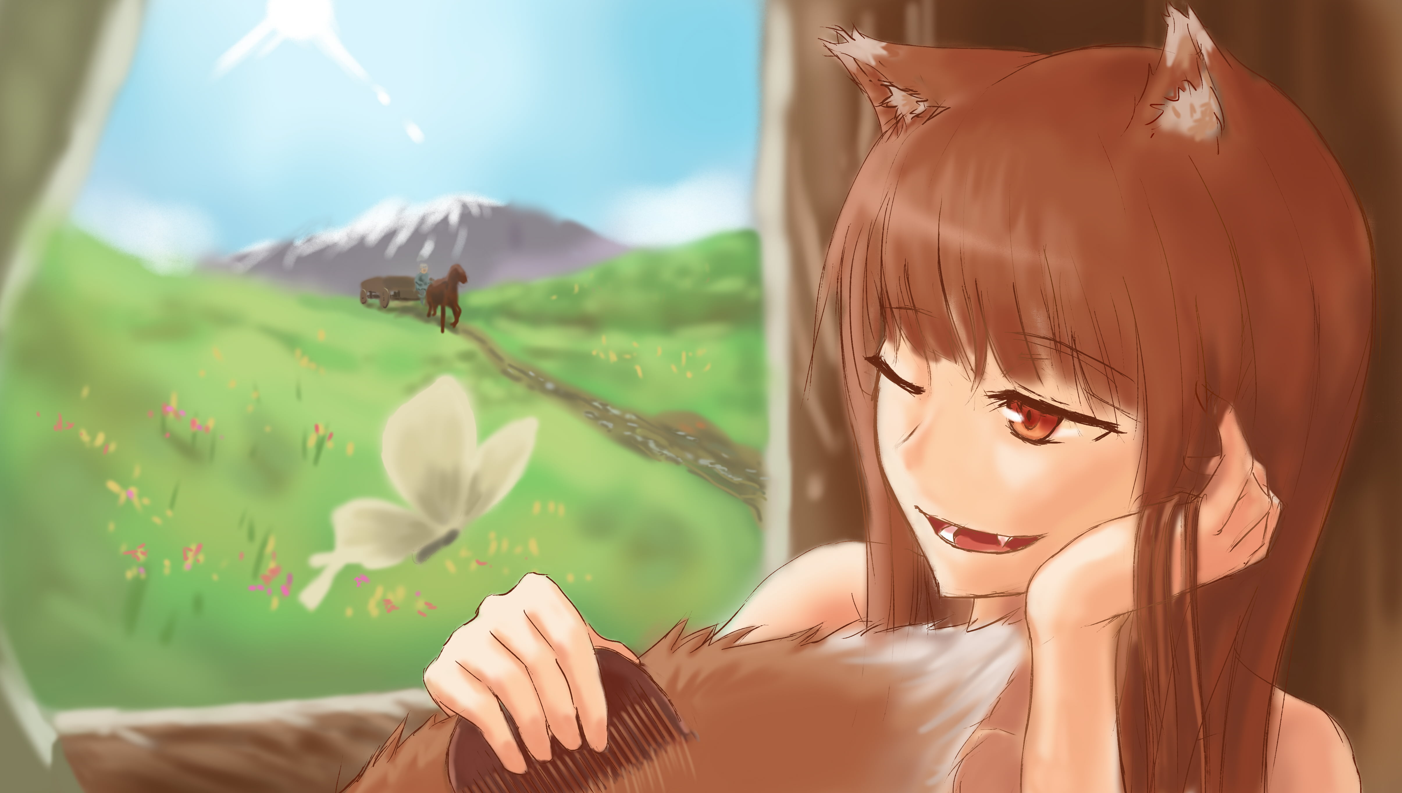 Anime, Spice and Wolf, Holo (Spice and Wolf), Kraft Lawrence