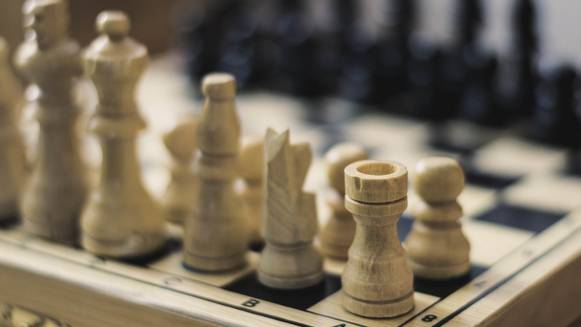 chess, blurred, closeup