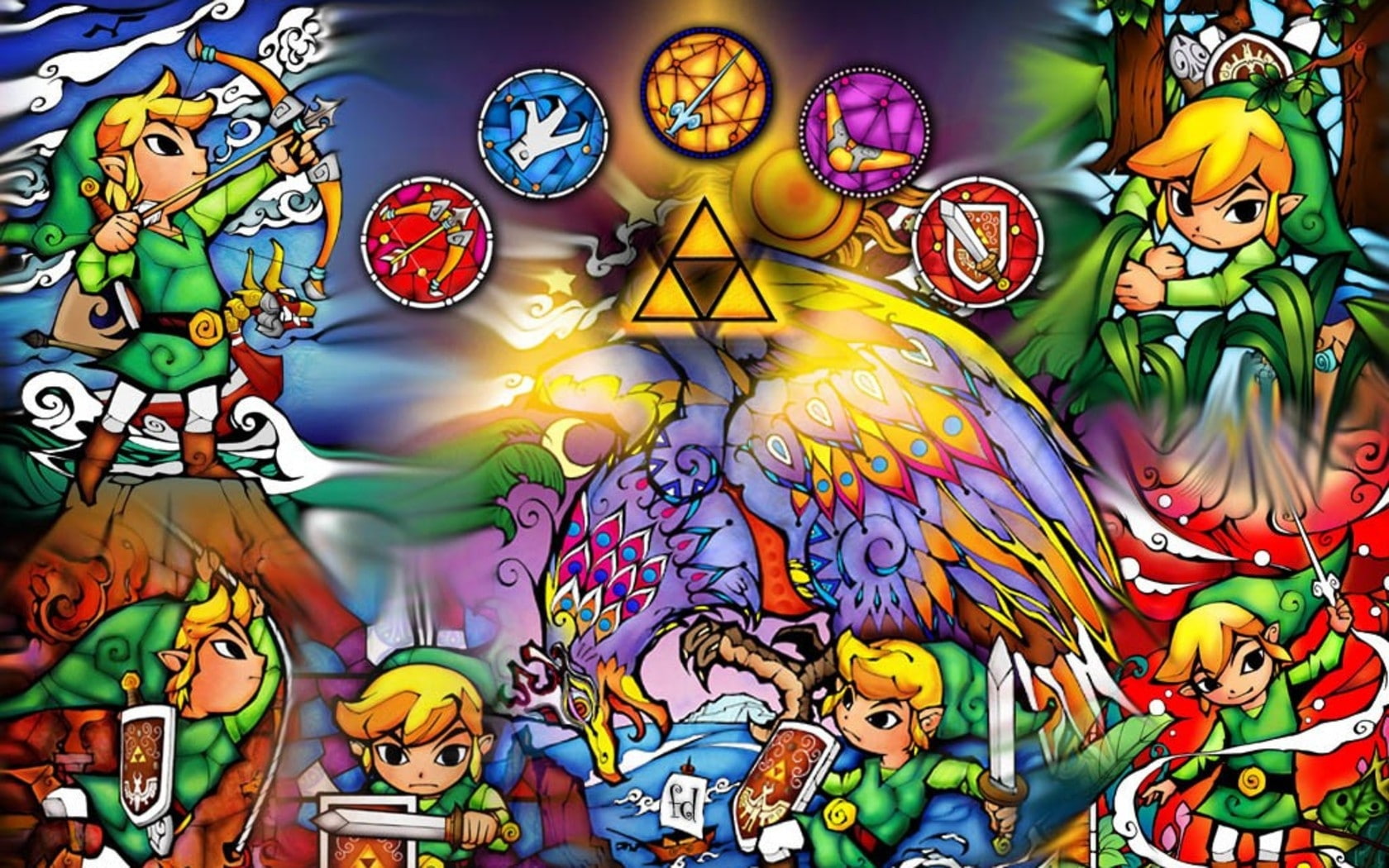 link triforce the legend of zelda young link Video Games Zelda HD Art