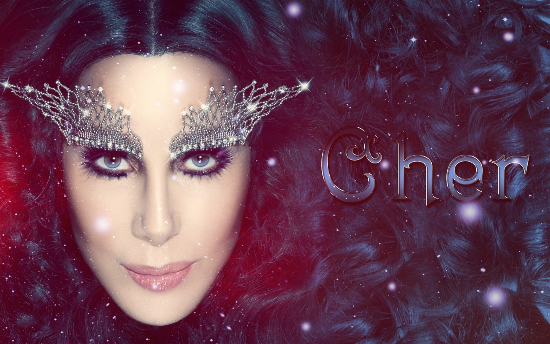 Cher digital wallpaper, singer, makeup, celebrity, women, human Face